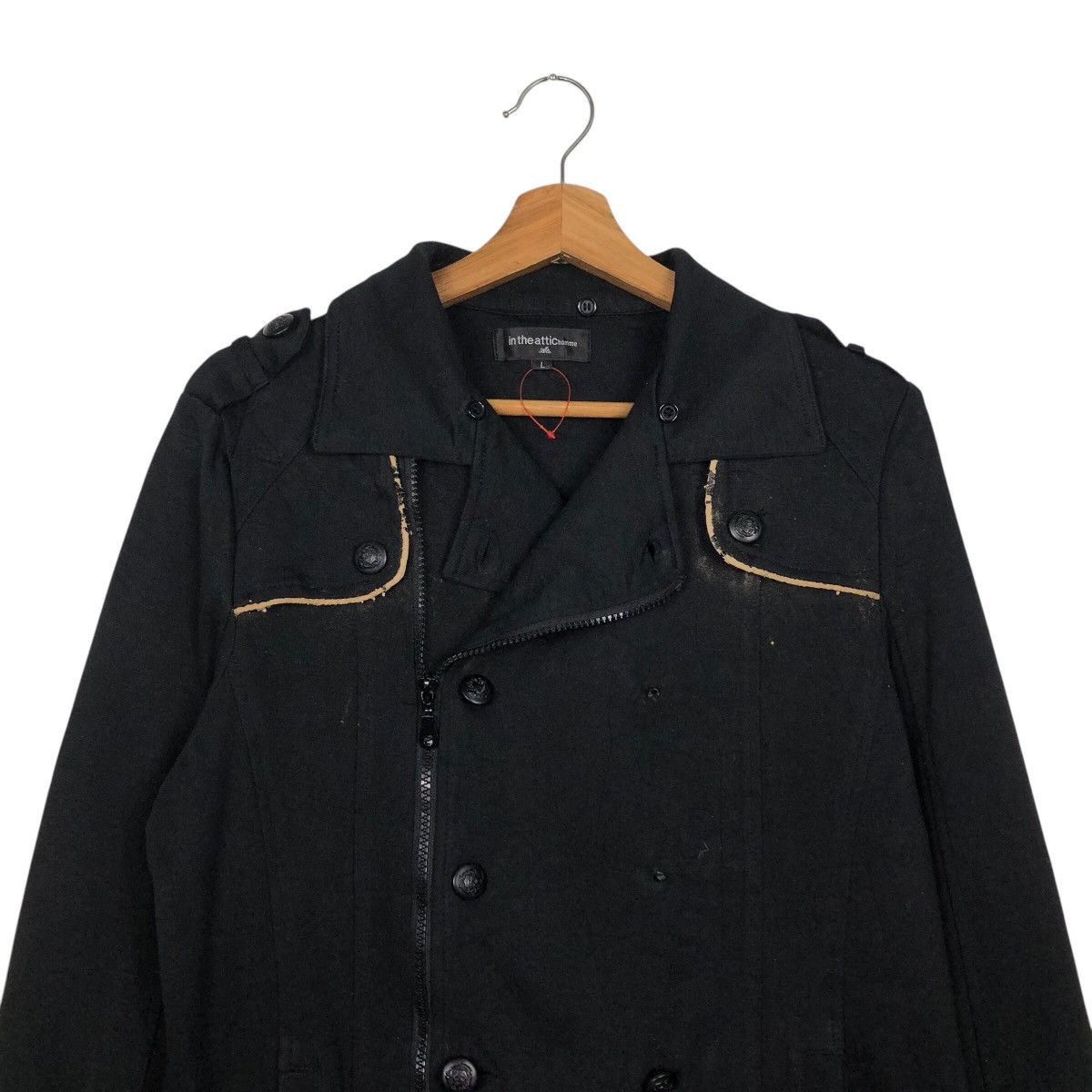 In The Attic 📌Rich Black Biker Jacket Punk In The Attic Jpn Beauty Beast Size US L / EU 52-54 / 3 - 4 Thumbnail