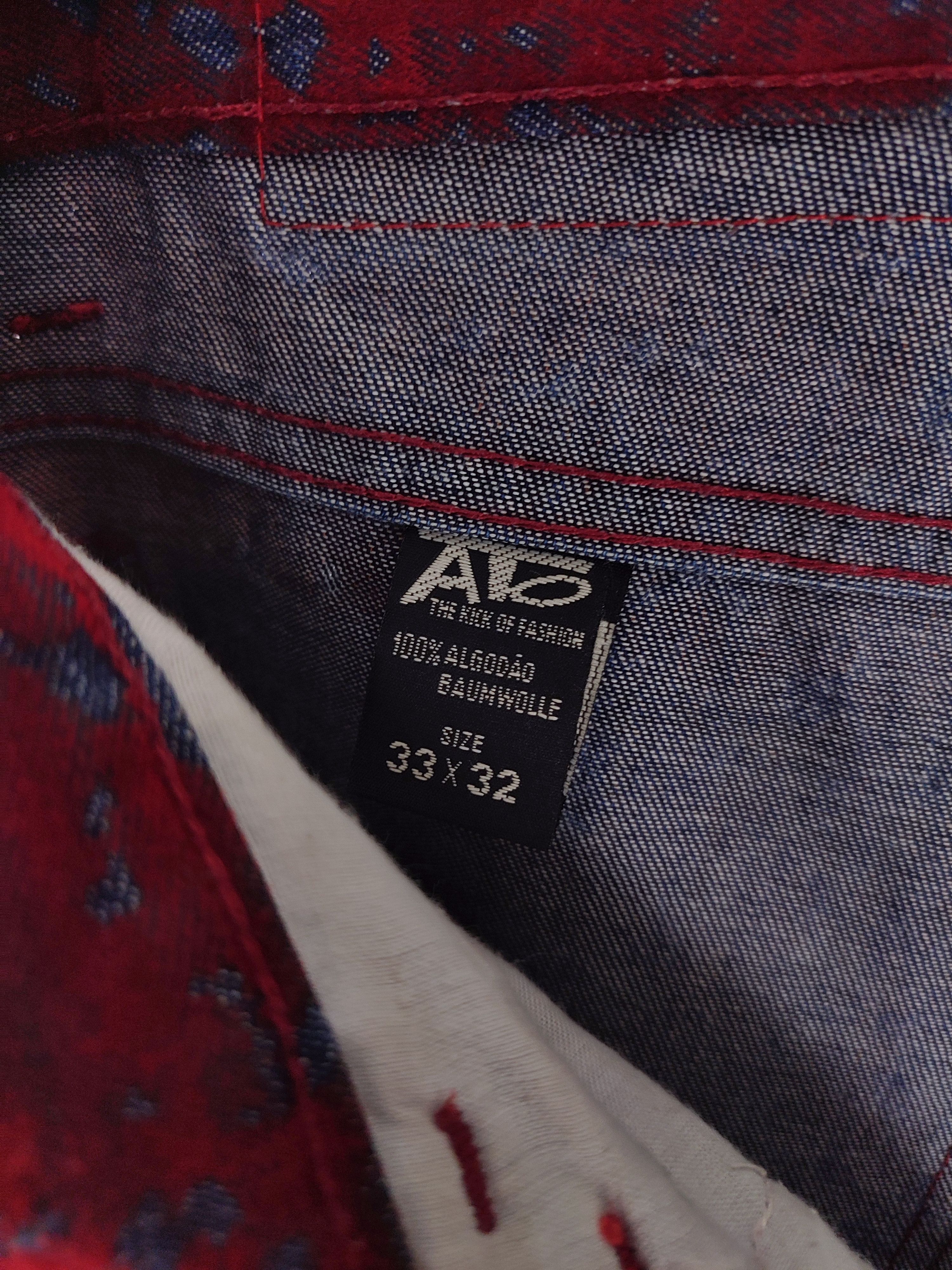 If Six Was Nine ATO The Kick Of Fashion Velour Flared Vampire Jeans Size US 33 - 20 Thumbnail