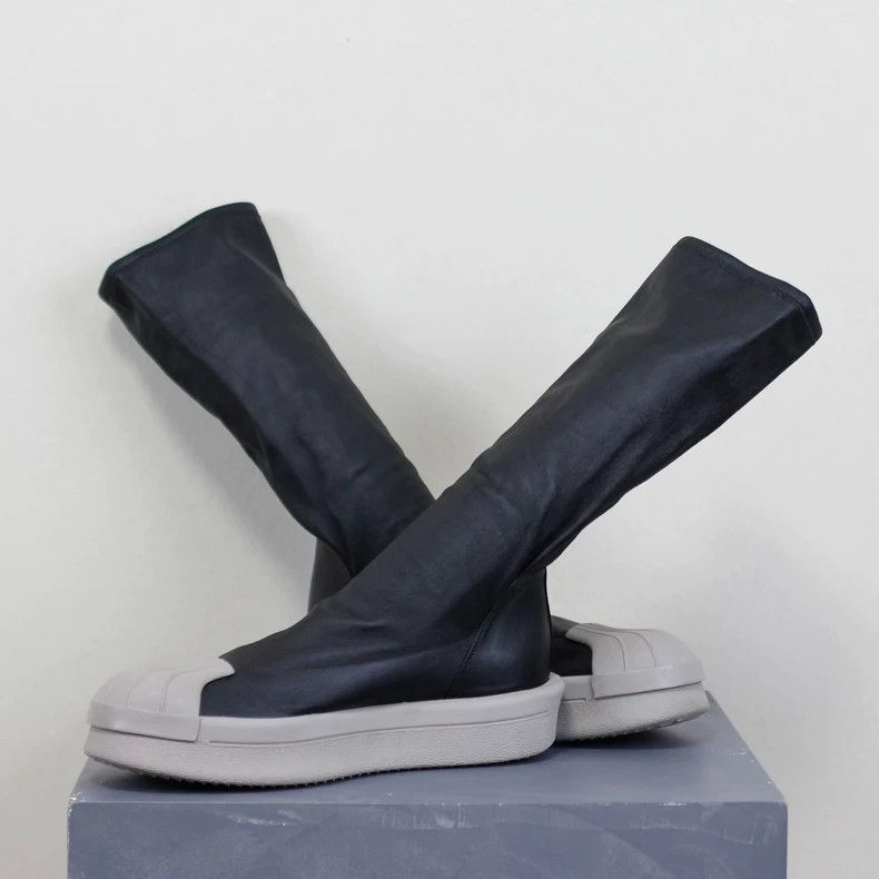 Rick Owens rickowens adidas Co-branded Shell Toe Boots-2508 Size US 9 / EU 42 - 4 Thumbnail
