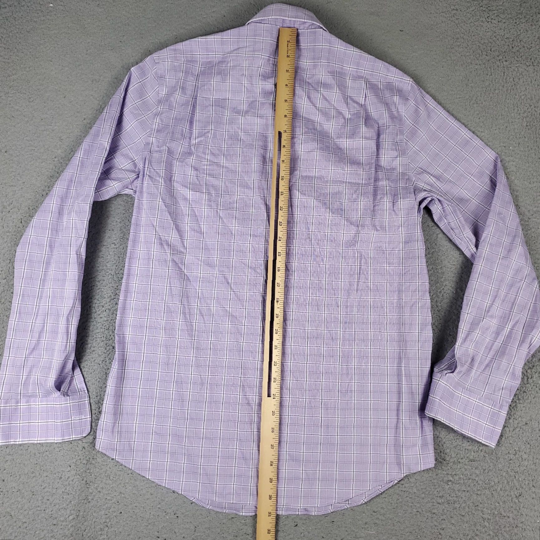 Ralph Lauren Ralph Lauren Button-Up Shirt Mens Large Purple Plaid Stretch Long Sleeve Classic Size US L / EU 52-54 / 3 - 3 Thumbnail