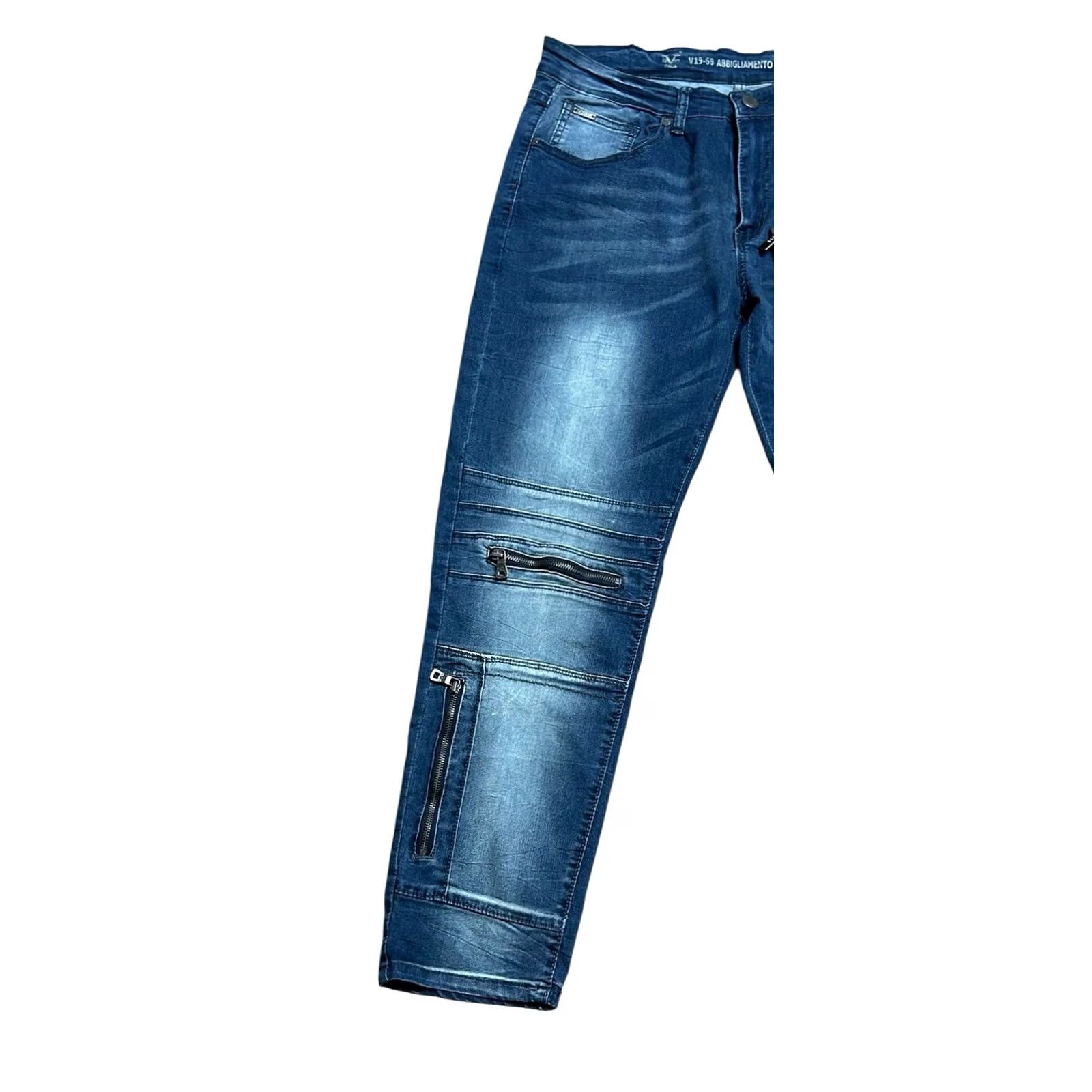 Vintage V1969 Italia Jeans Angie to Sportive SRI 36x30 NWT Men Jeans Biker Slim Straight Shirt? Size US 38 / EU 54 - 2 Thumbnail