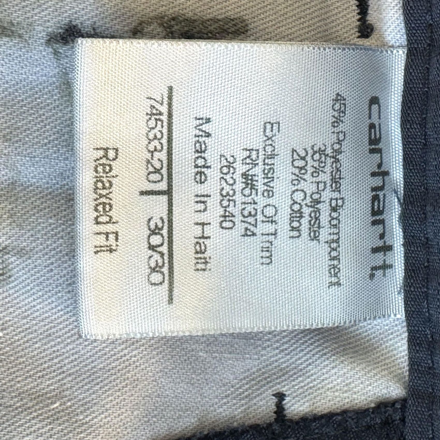 Carhartt Carhartt Pants Mens 30x29 Navy Blue Ripstop Relaxed Fit Outdoor Workwear Cargo Size US 30 / EU 46 - 7 Thumbnail