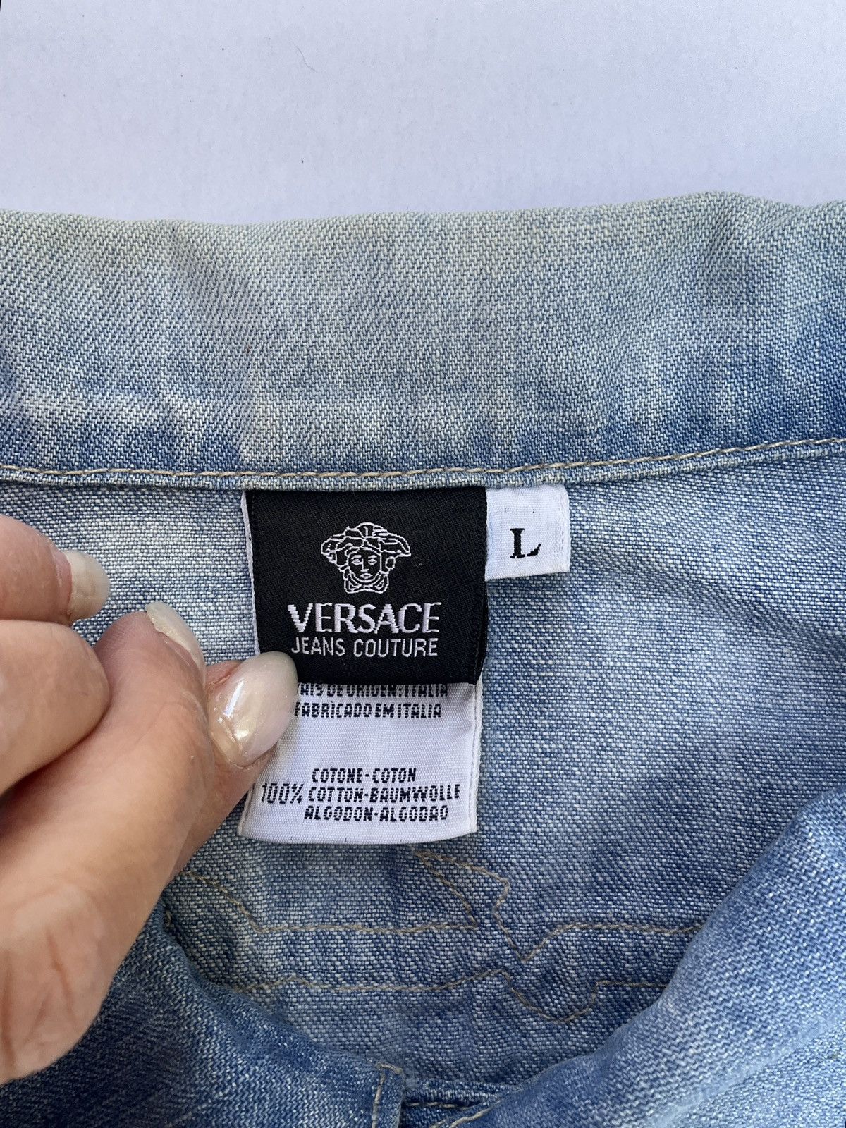 Versace Jeans Couture Versace Jeans Couture denim jacket with patches Size L / US 10 / IT 46 - 4 Thumbnail