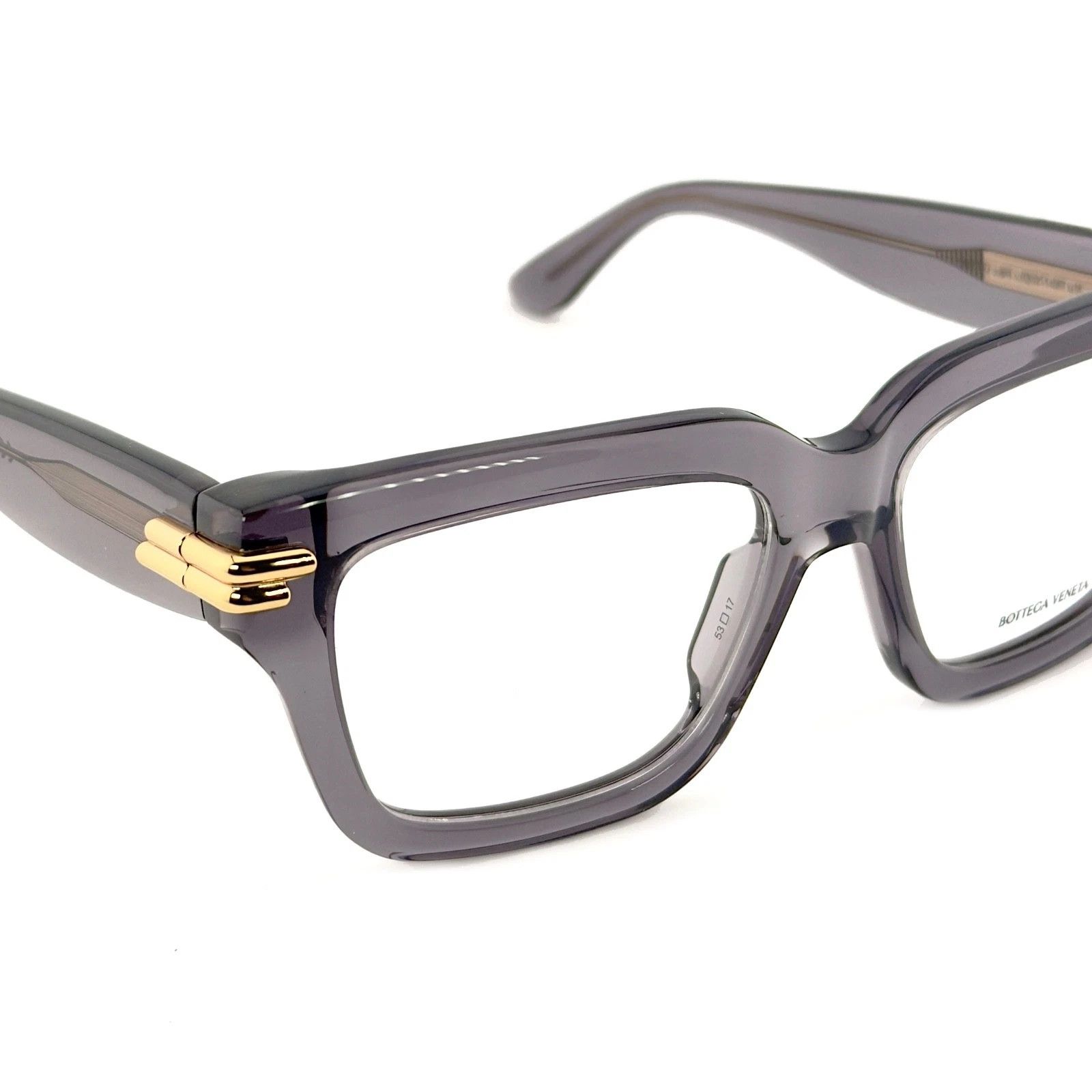 Bottega Veneta BOTTEGA VENETA MITRE 1324 BV1324O Gray Ribbon Eyeglasses 005 Size ONE SIZE - 9 Thumbnail