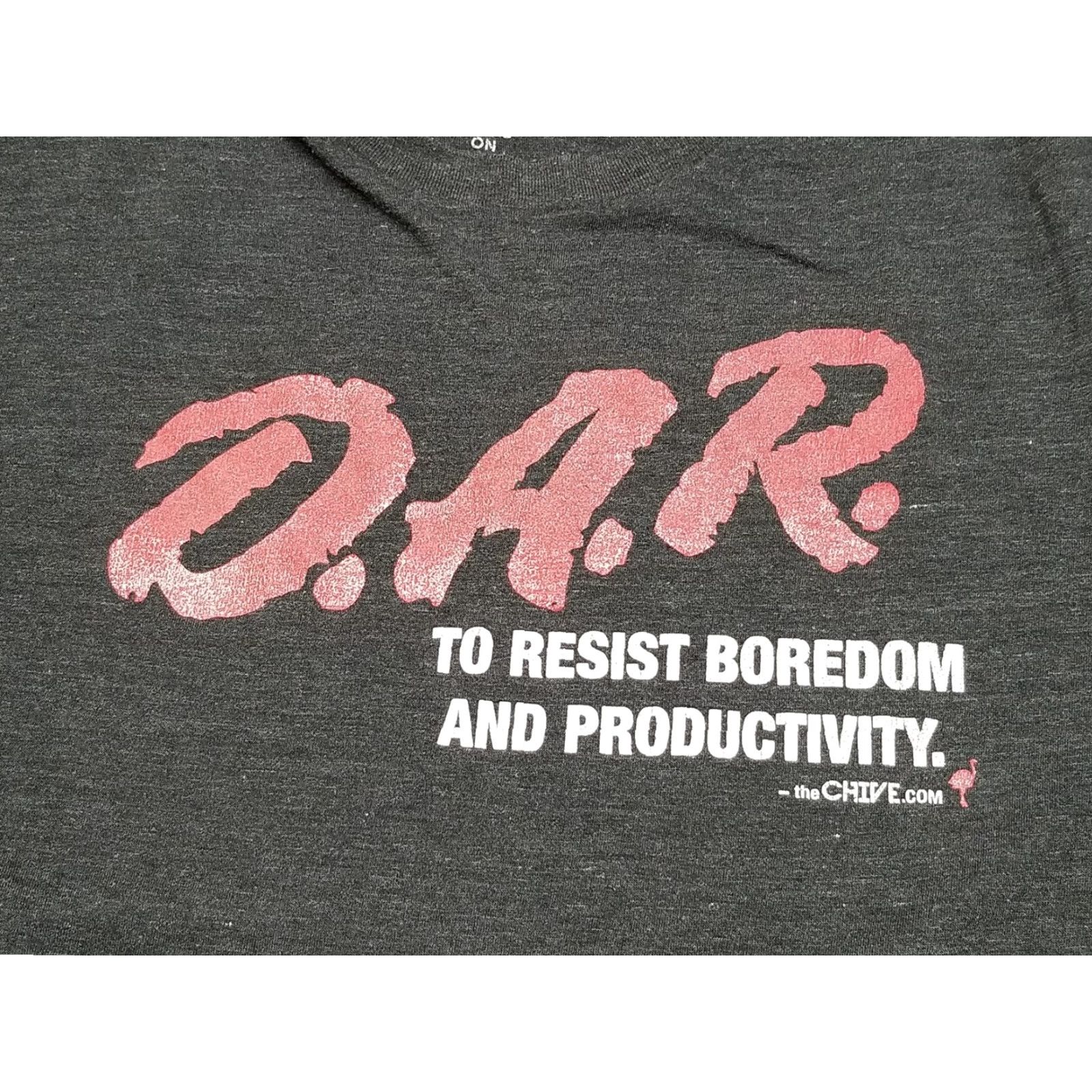 Vintage Chive TEES D.A.R. to Resist Boredom Shirt Adult Medium Charcoal Short Sleeve USA Size US M / EU 48-50 / 2 - 5 Thumbnail