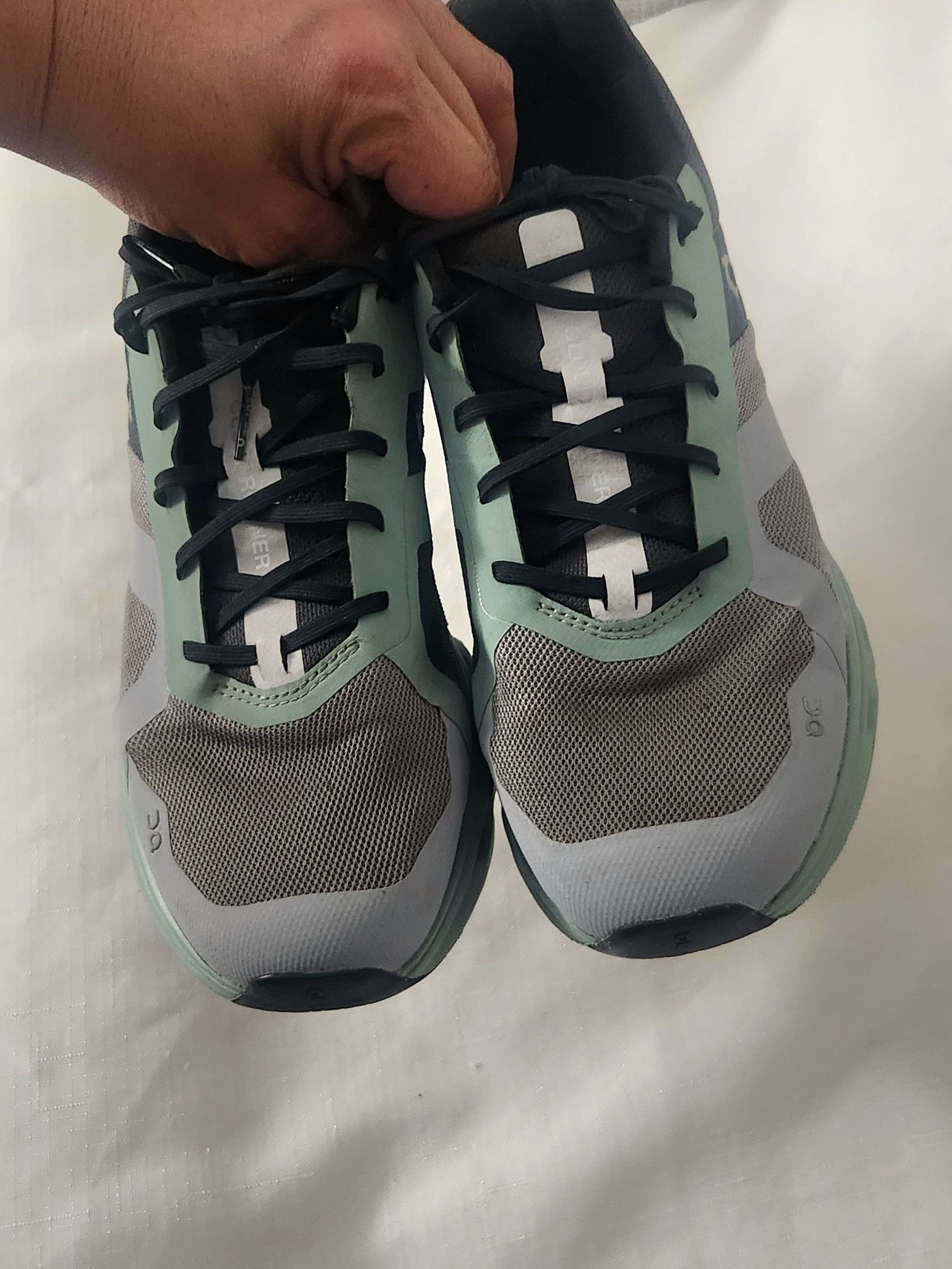 On On Running Men's Cloudrunner Sneakers Alloy/Moss Size 10.5 Size US 10.5 / EU 43-44 - 8 Thumbnail