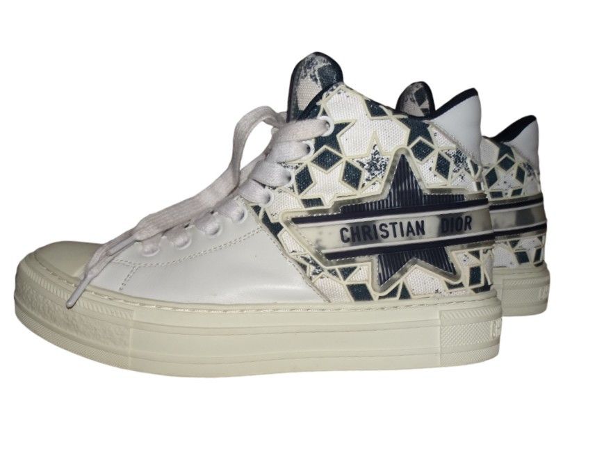 Dior DIOR WALK'N DIOR STAR LACE UP LEATHER SNEAKERS Size US 6 / IT 36 - 1 Thumbnail