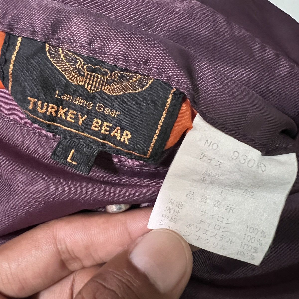 Japanese Brand 🔥 Vintage Landing Gear Turkey Bear Ma-1 Bomber Jacket Size US M / EU 48-50 / 2 - 9 Thumbnail