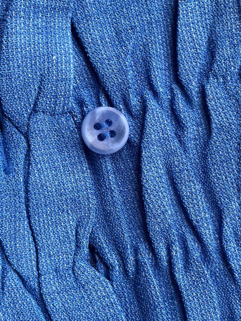 Issey Miyake Issey Miyake size:2 Blue main line faux linen texture dres Size M / US 6-8 / IT 42-44 - 5 Thumbnail