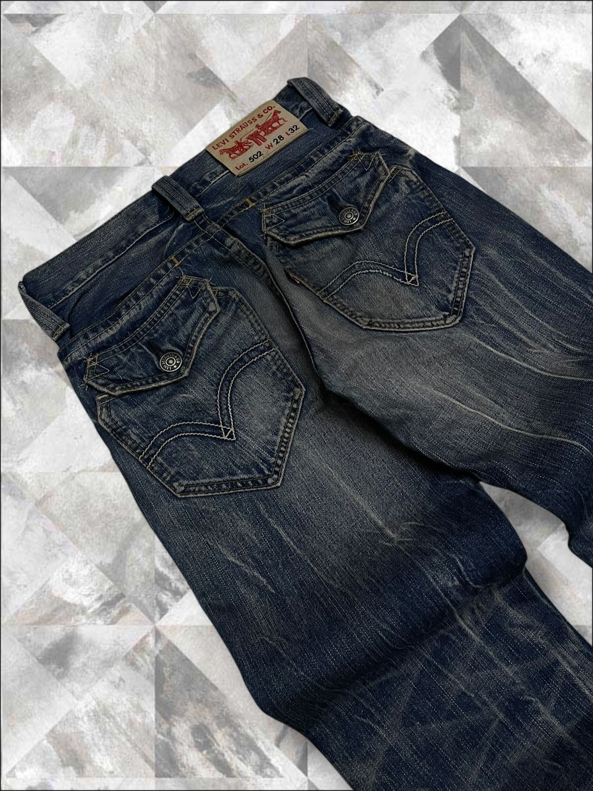 Levi's Vintage Clothing Vintage 1990s Designer Levis 502 Distressed Regular Denim Size US 28 / EU 44 - 16 Thumbnail