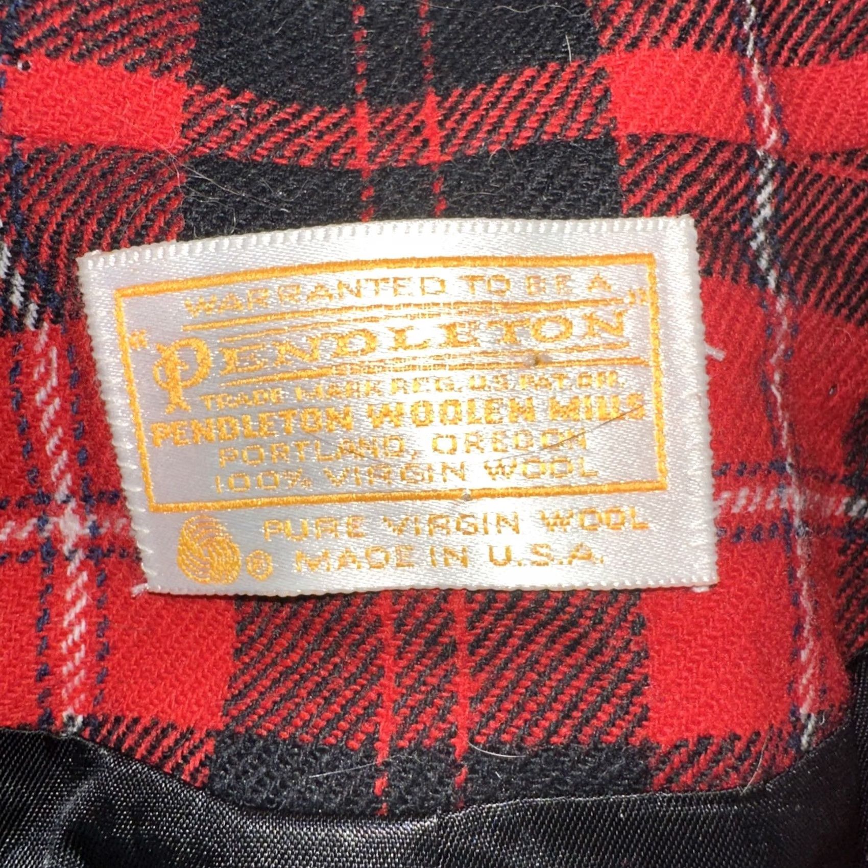 Pendleton VINTAGE Pendleton Blazer Wool 100% Tweed Red Plaid Gold Buttons Size 12 Womens Jacket Size XL / US 12-14 / IT 48-50 - 2 Thumbnail