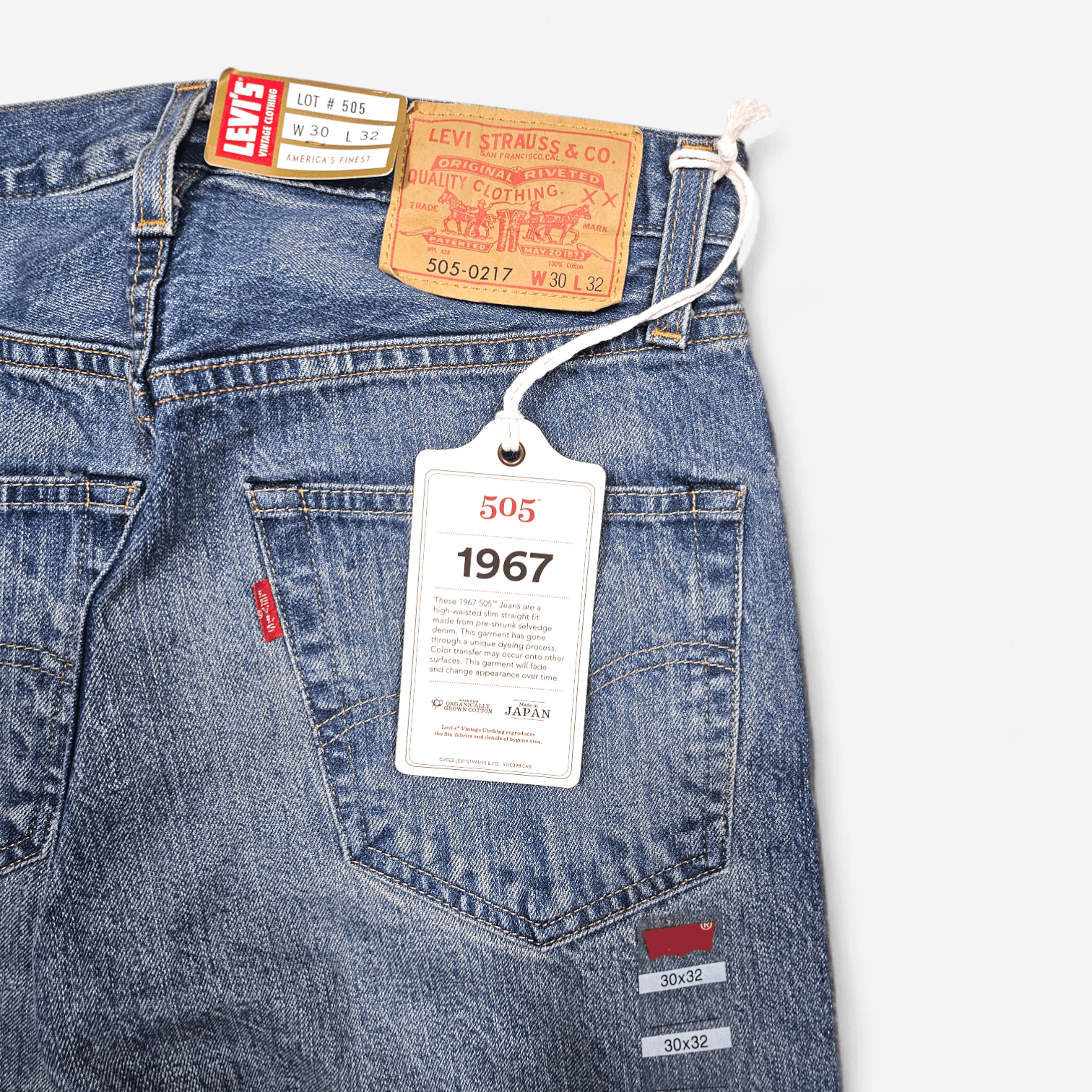 Levi's Vintage Clothing Levi's Vintage Clothing 1967 505 Japan Made Selvedge Big E Size US 30 / EU 46 - 7 Thumbnail