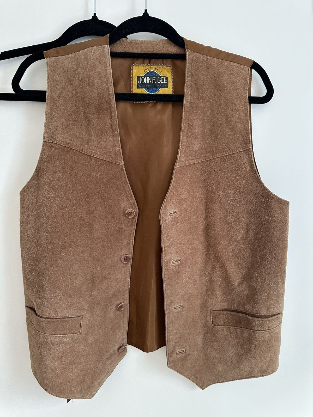 Designer × Vintage JOHN F GEE cowboy leather vest Size US M / EU 48-50 / 2 - 2 Thumbnail