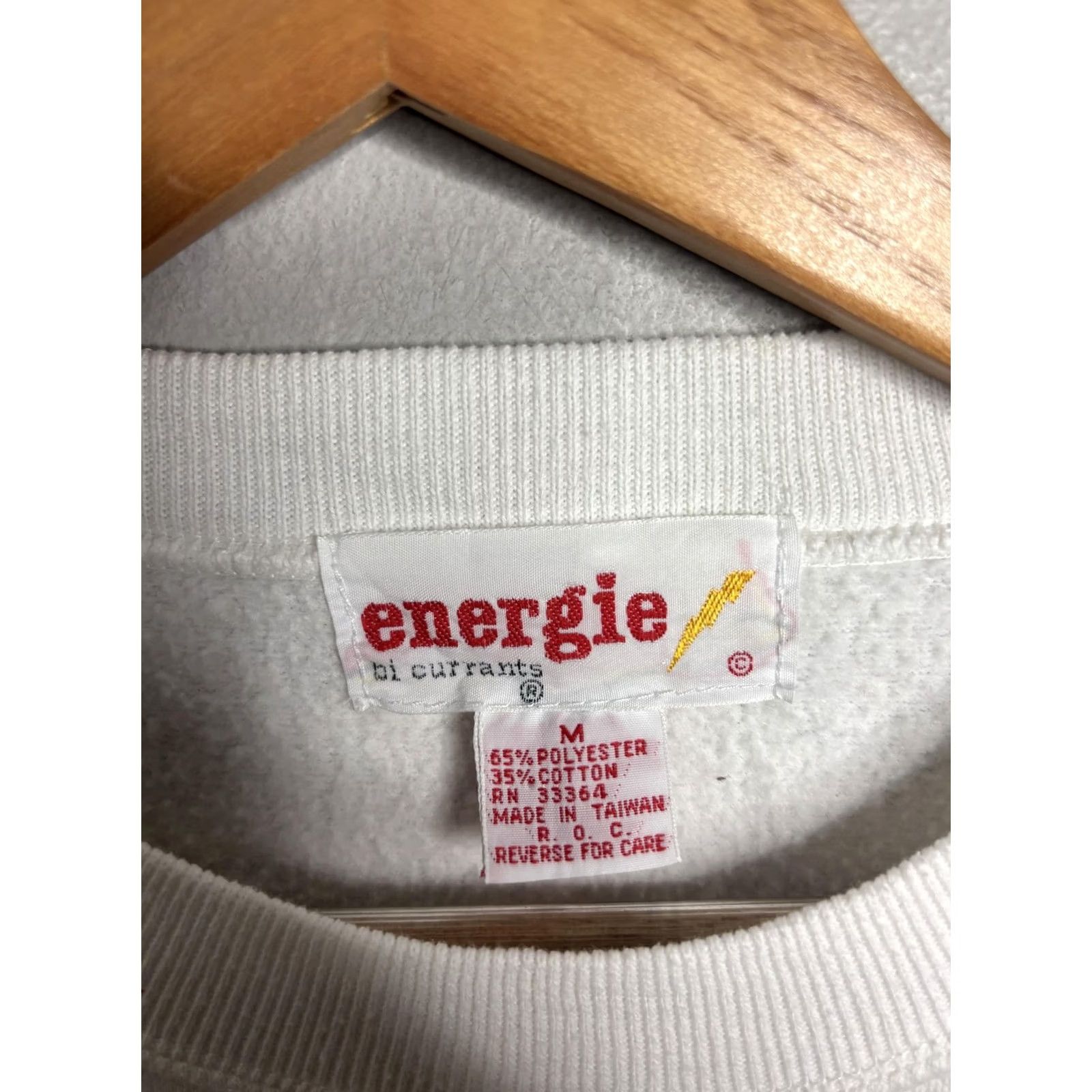 Energie VINTAGE Energie Sweatshirt Womens M White 100% Energie Climbers Graphic 90s Size M / US 6-8 / IT 42-44 - 5 Thumbnail