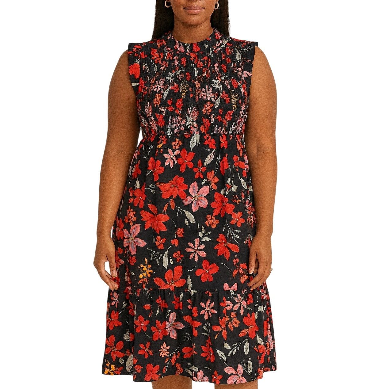 Other Women’s XL 14-16 Sleeveless Floral Dress Black Multicolor Size XL / US 12-14 / IT 48-50 - 1 Thumbnail
