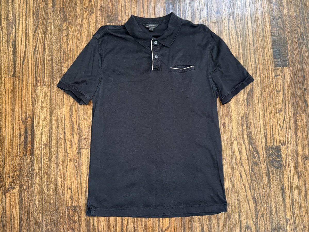 Banana Republic Banana Republic Luxury Performance Polo Shirt Black Sz M Size US M / EU 48-50 / 2 - 1 Thumbnail