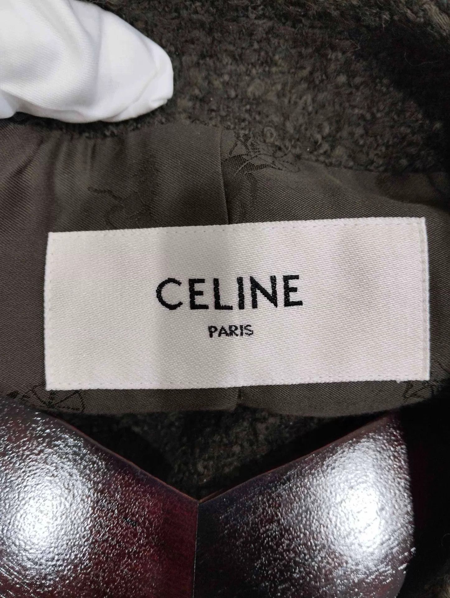 Celine Celine Olive Green Tweed Short Jacket 36 Size XS / US 0-2 / IT 36-38 - 3 Thumbnail