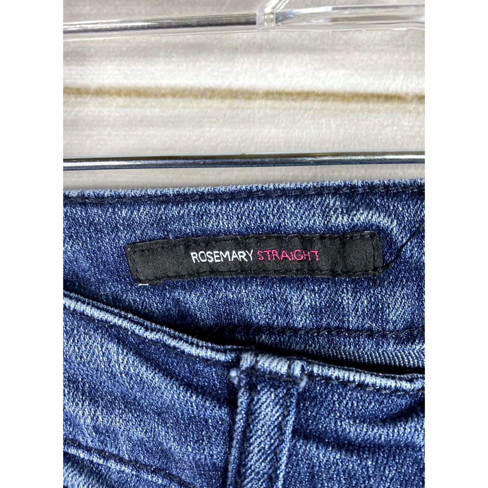 Nine West Nine West Jeans Womens 8 Straight Dark Wash Denim Stretch Studded 5-Pocket Regular Blue Mens Womens Boys Girls Size 30" / US 8 / IT 44 - 3 Thumbnail
