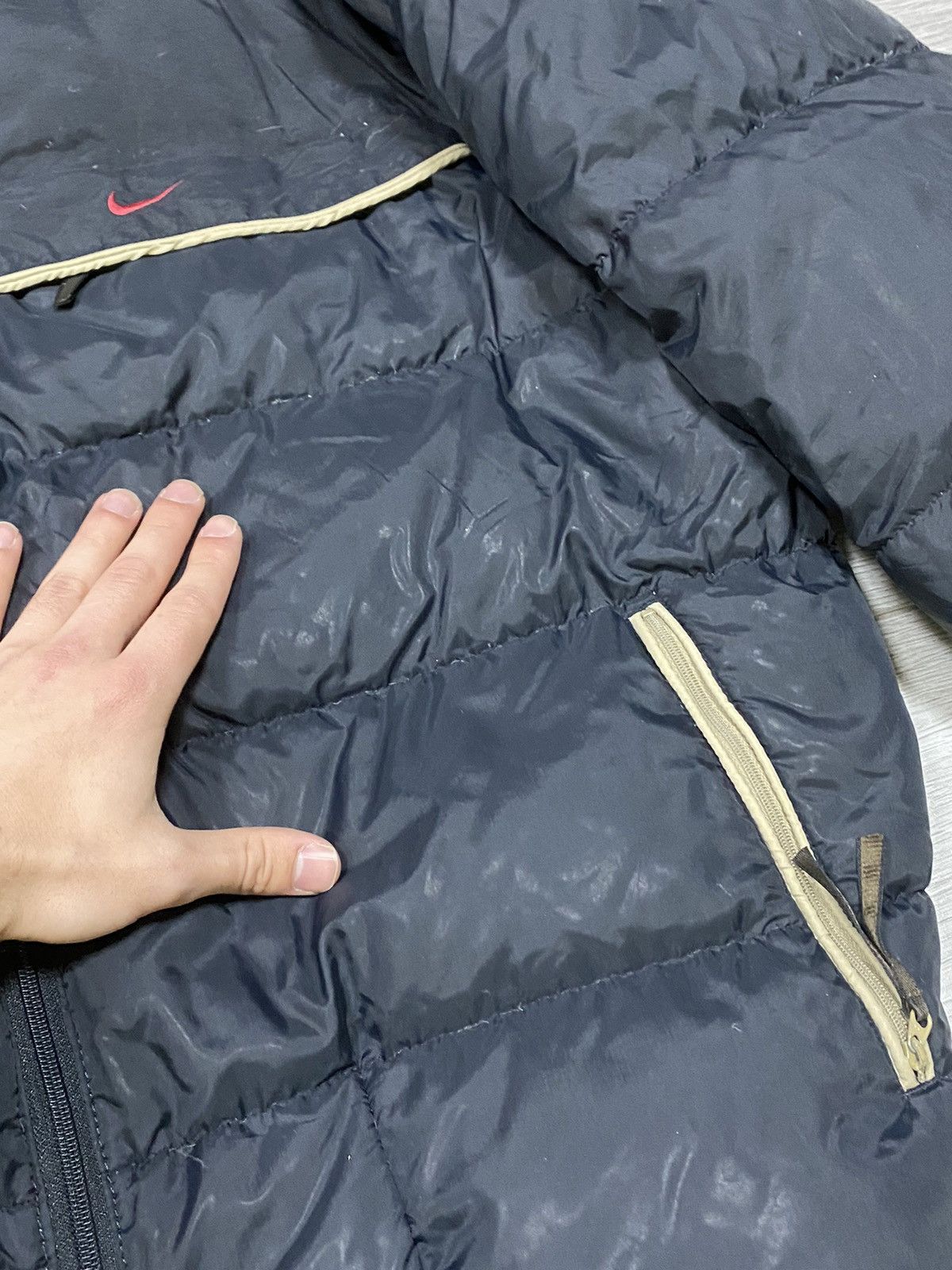 Vintage Nike vintage puffer down jacket big swoosh back Size US XL / EU 56 / 4 - 14 Thumbnail