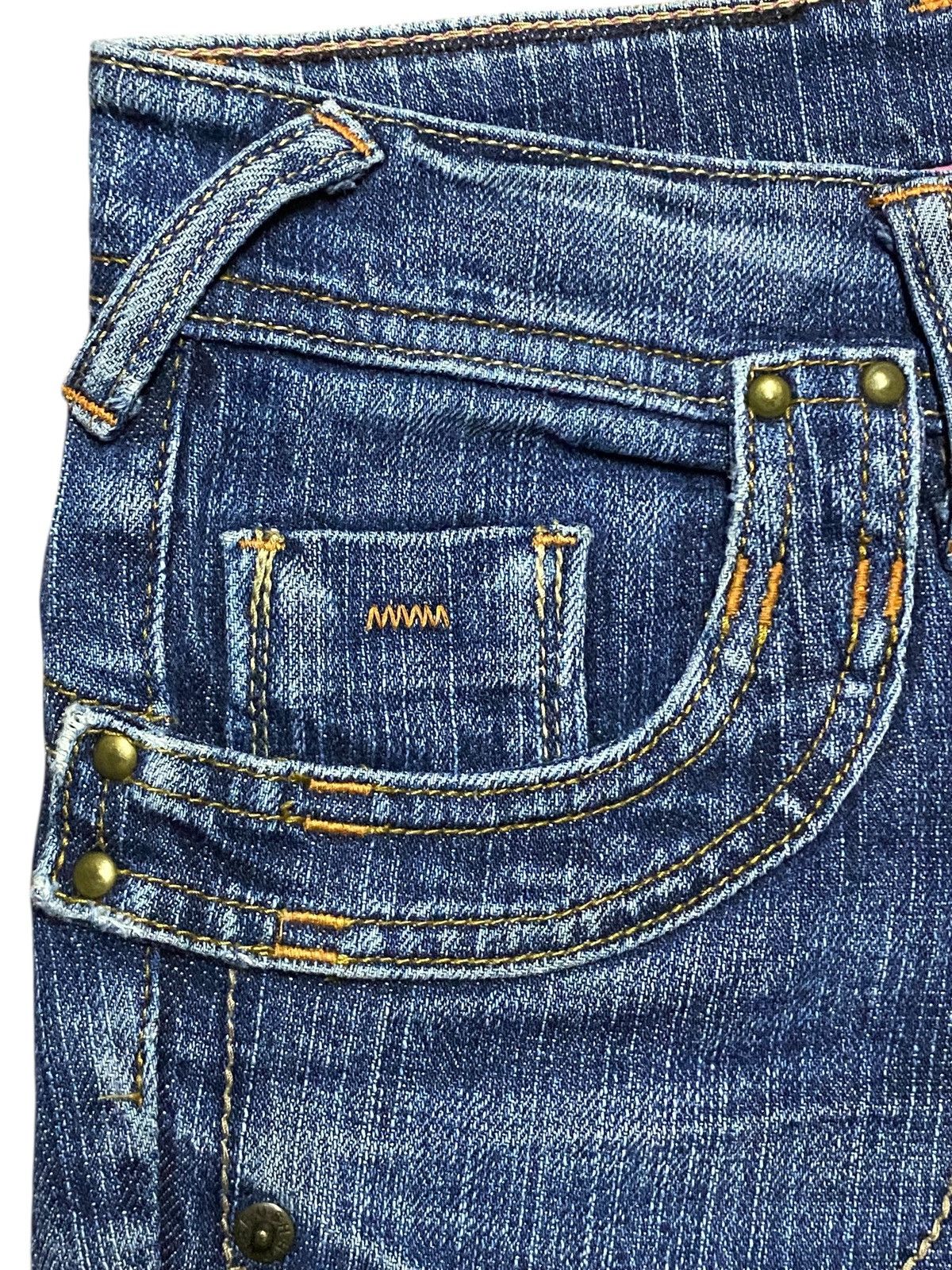 Japanese Brand Vintage Japanese Brand Rush Hour Denim Distressed Flare Jean Size US 28 / EU 44 - 10 Thumbnail