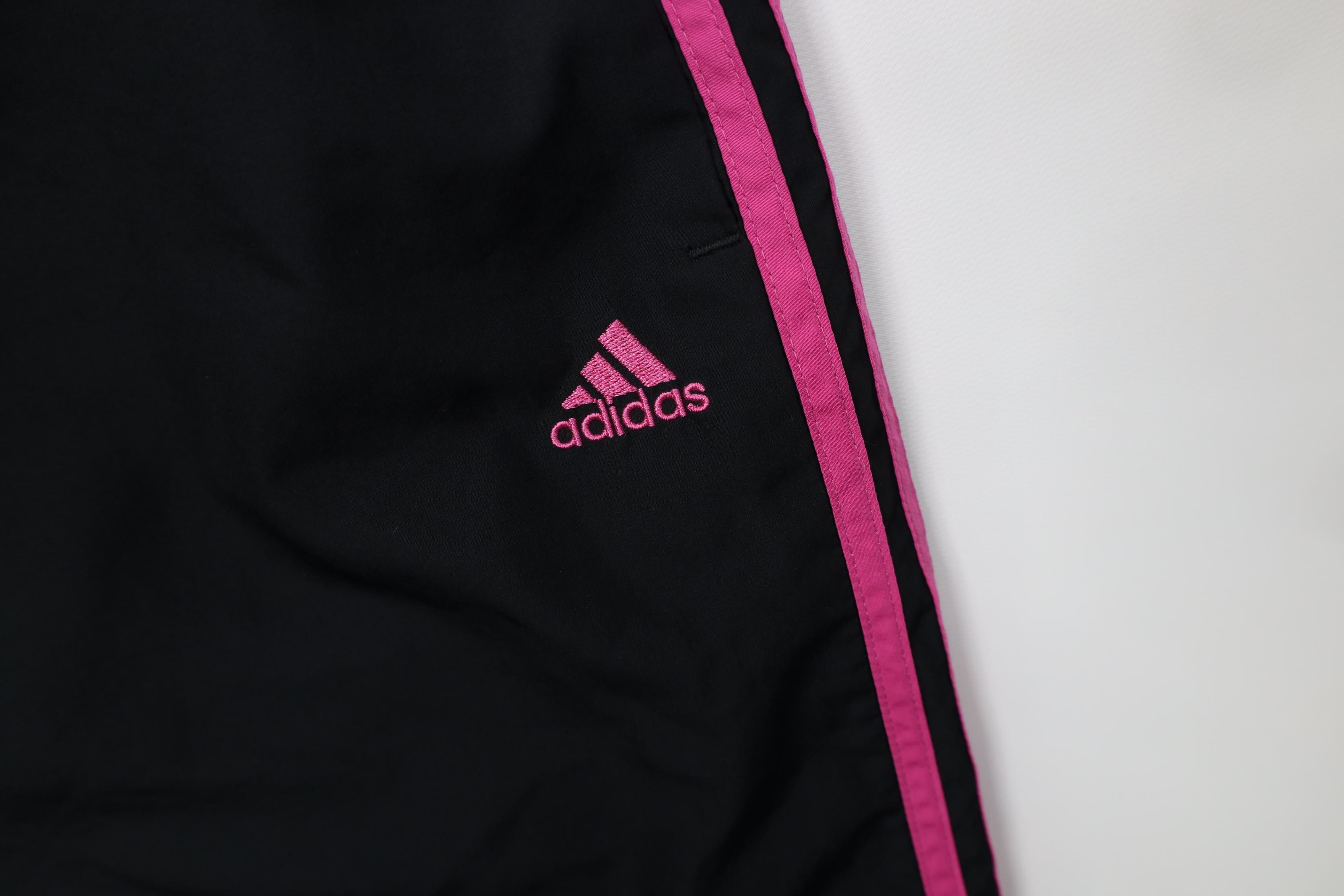 Adidas Vintage Y2K Adidas Striped Lined Wide Leg Windbreaker Pants Size 38" / US 16 / IT 52 - 7 Thumbnail