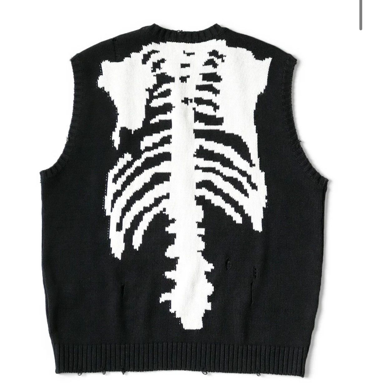 Kapital × Kapital Kountry BELOW RETAIL! KAPITAL 5G COTTON KNIT BONE VEST Size US XL / EU 56 / 4 - 1 Thumbnail