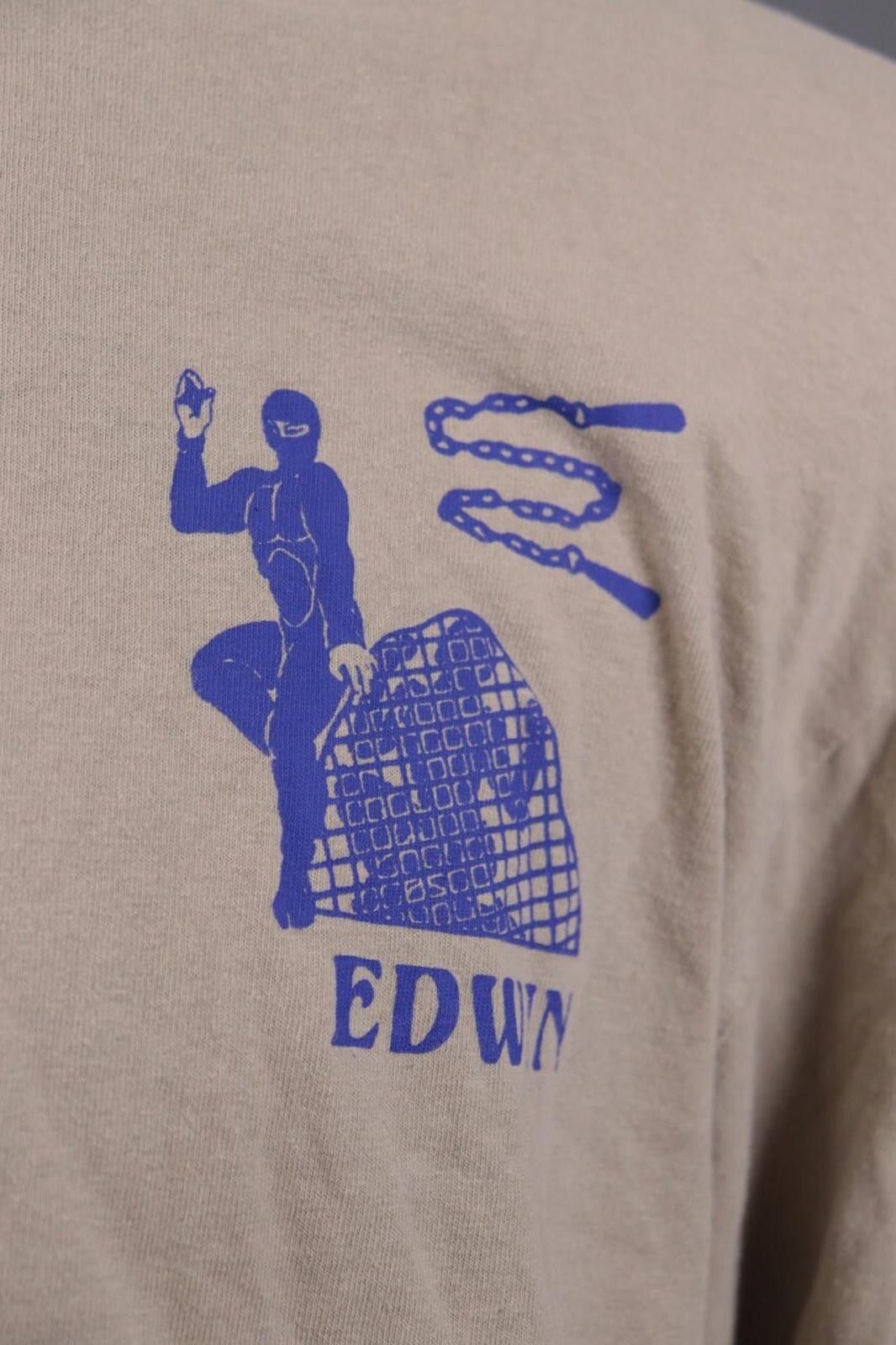 Edwin Edwin Brown Crew Neck Ninja Sweatshirt Sweater Size L Size US L / EU 52-54 / 3 - 4 Thumbnail