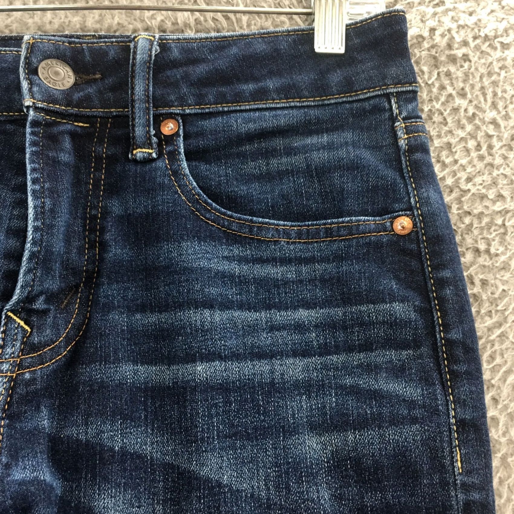 American Eagle Outfitters American Eagle Outfitters Airflex+ Skinny Jeans Mens 28x30 Blue Denim Zip Fly Size US 28 / EU 44 - 5 Thumbnail
