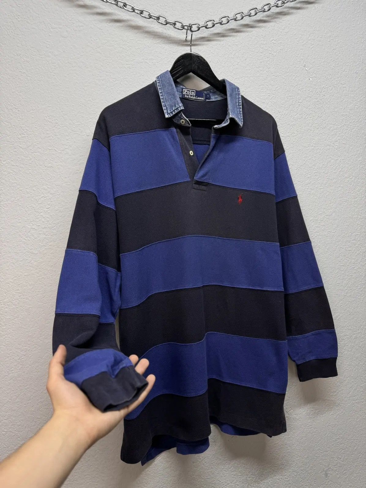 Polo Ralph Lauren × Ralph Lauren × Vintage Vintage Y2K Polo Ralph Lauren Rugby Size US XL / EU 56 / 4 - 5 Thumbnail
