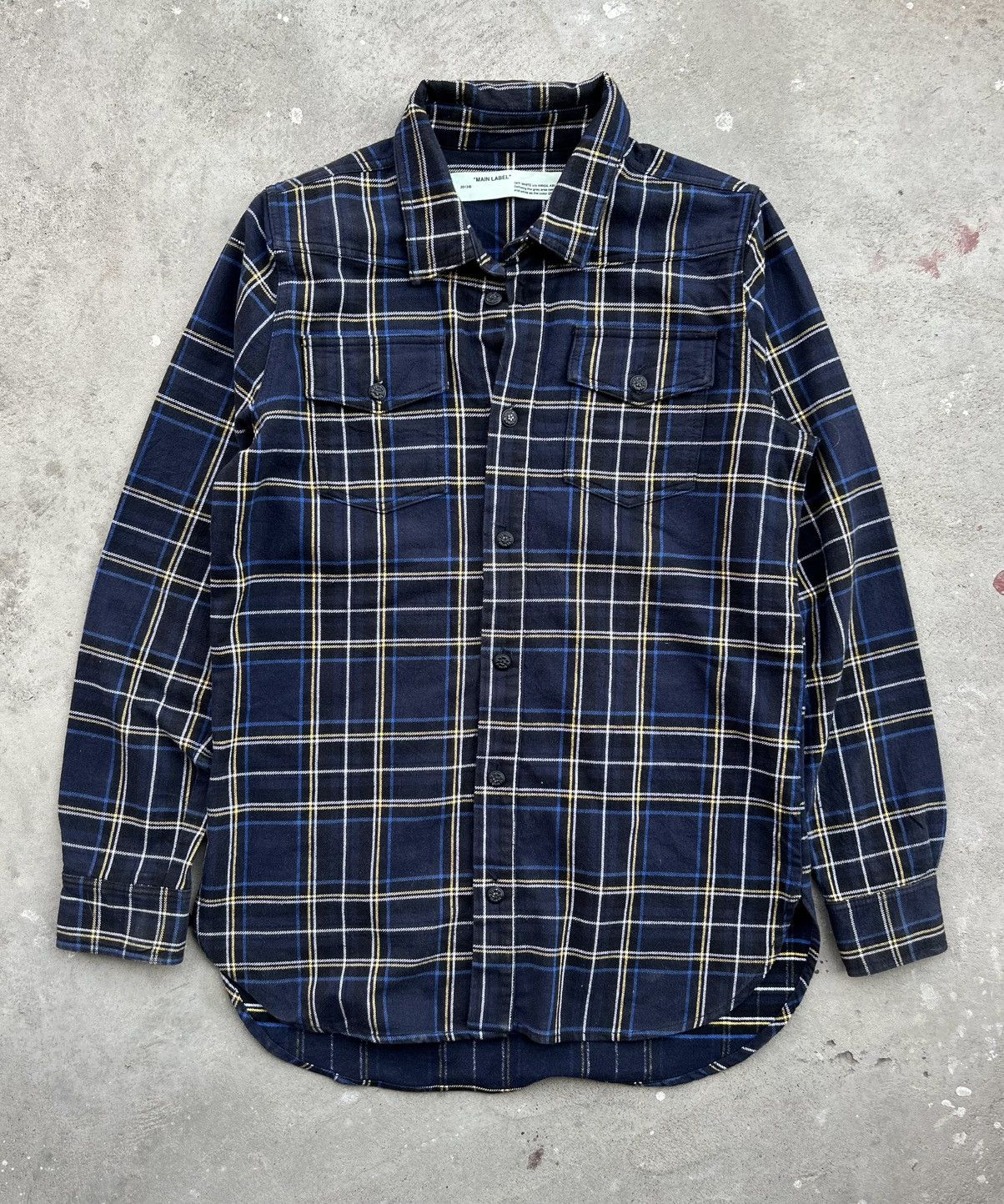 Off-White 💥GRAIL💥 CRAZY OFF-WHITE SS18 CHECK FLANNEL Size US L / EU 52-54 / 3 - 2 Thumbnail