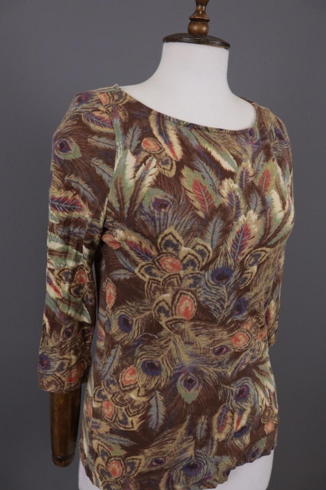 Lauren Ralph Lauren Lauren Ralph Lauren Brown Rare Feathers Top Shirt Size M Size M / US 6-8 / IT 42-44 - 3 Thumbnail