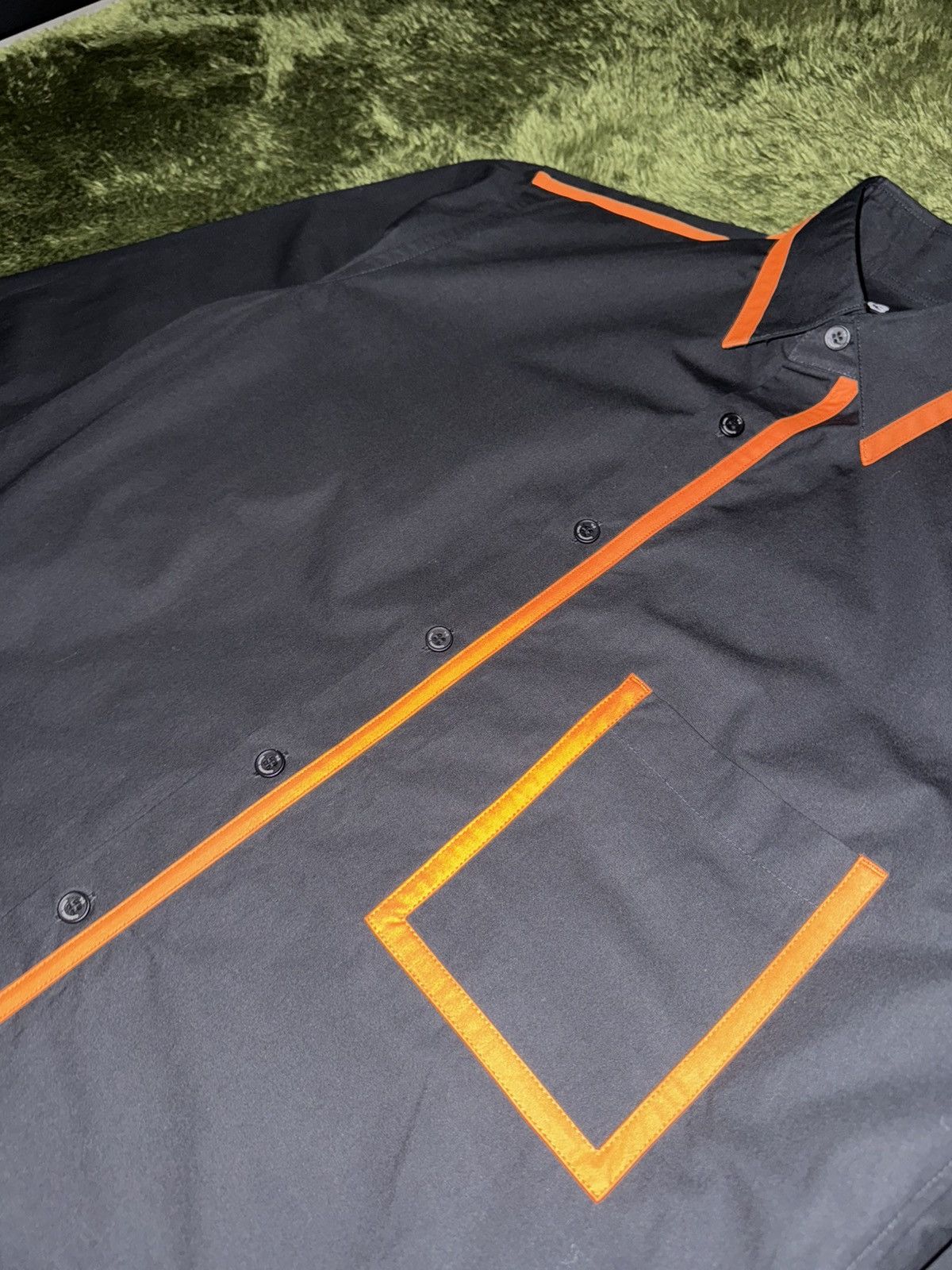 Y-3 [S] Y-3 Yohji Yamamoto 15SS Orange Line Cotton Shirt Size US S / EU 44-46 / 1 - 4 Thumbnail