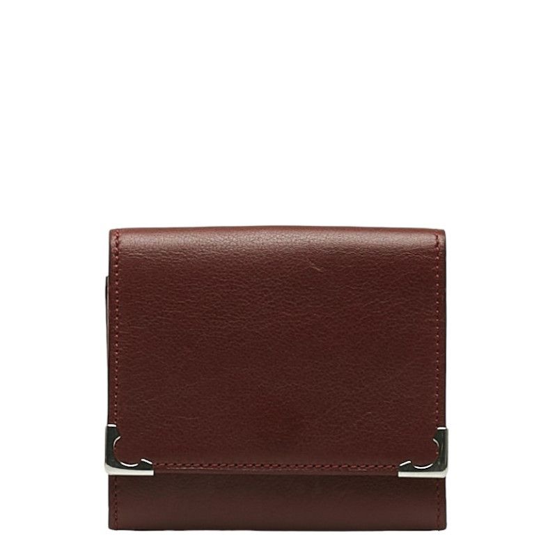 image of Cartier Leather Card Case in Red, Women's