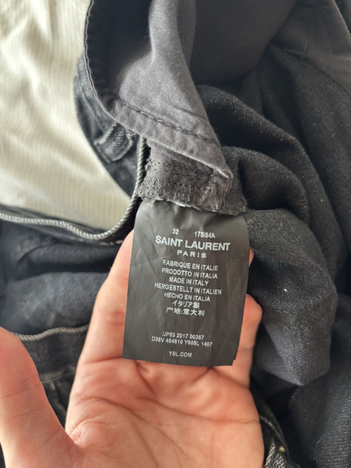 Saint Laurent Paris Saint Laurent D02 M/SK LW 2017 Size US 32 / EU 48 - 5 Thumbnail