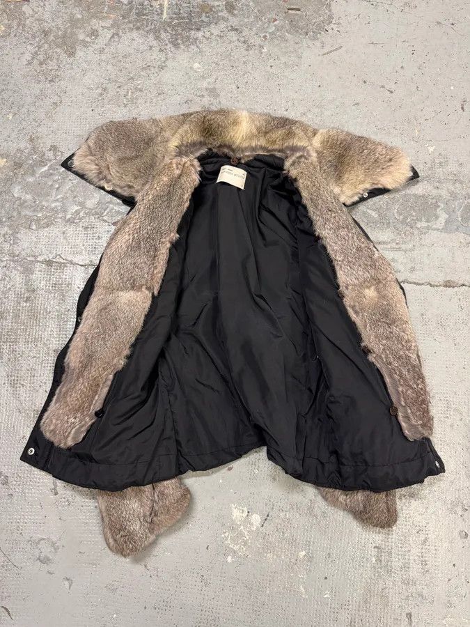 Alexander McQueen 2000s Alexander McQueen Fur Puffer Black Jacket Size M / US 6-8 / IT 42-44 - 4 Thumbnail