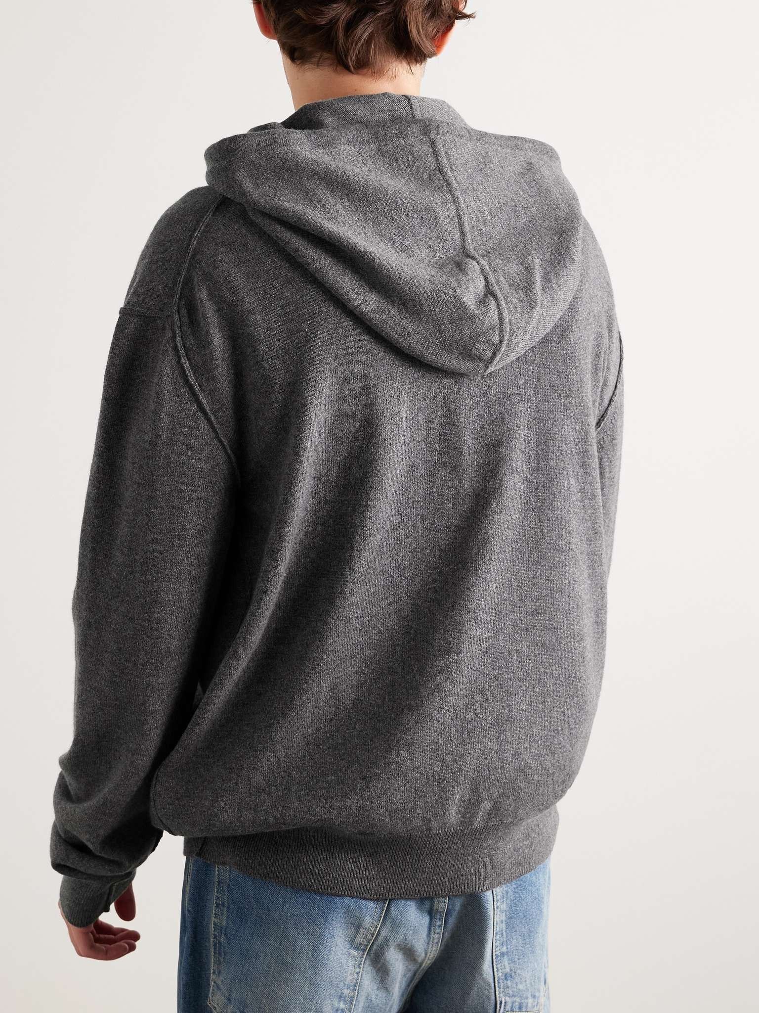 Maison Margiela oc11z0925 Wool and Cashmere-Blend Hoodie in Grey Size US M / EU 48-50 / 2 - 3 Thumbnail