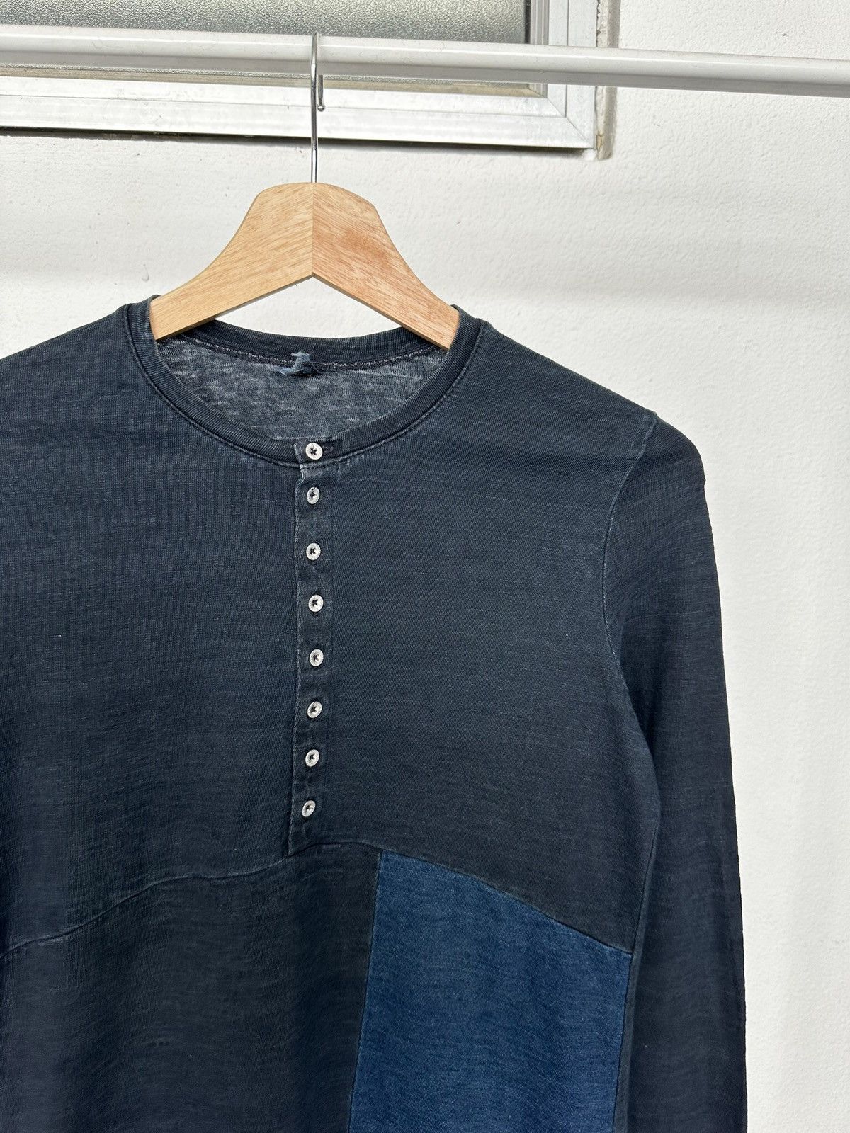 45rpm 00's R by 45RPM indigo dyed patchwork long sleeve Size US S / EU 44-46 / 1 - 9 Thumbnail