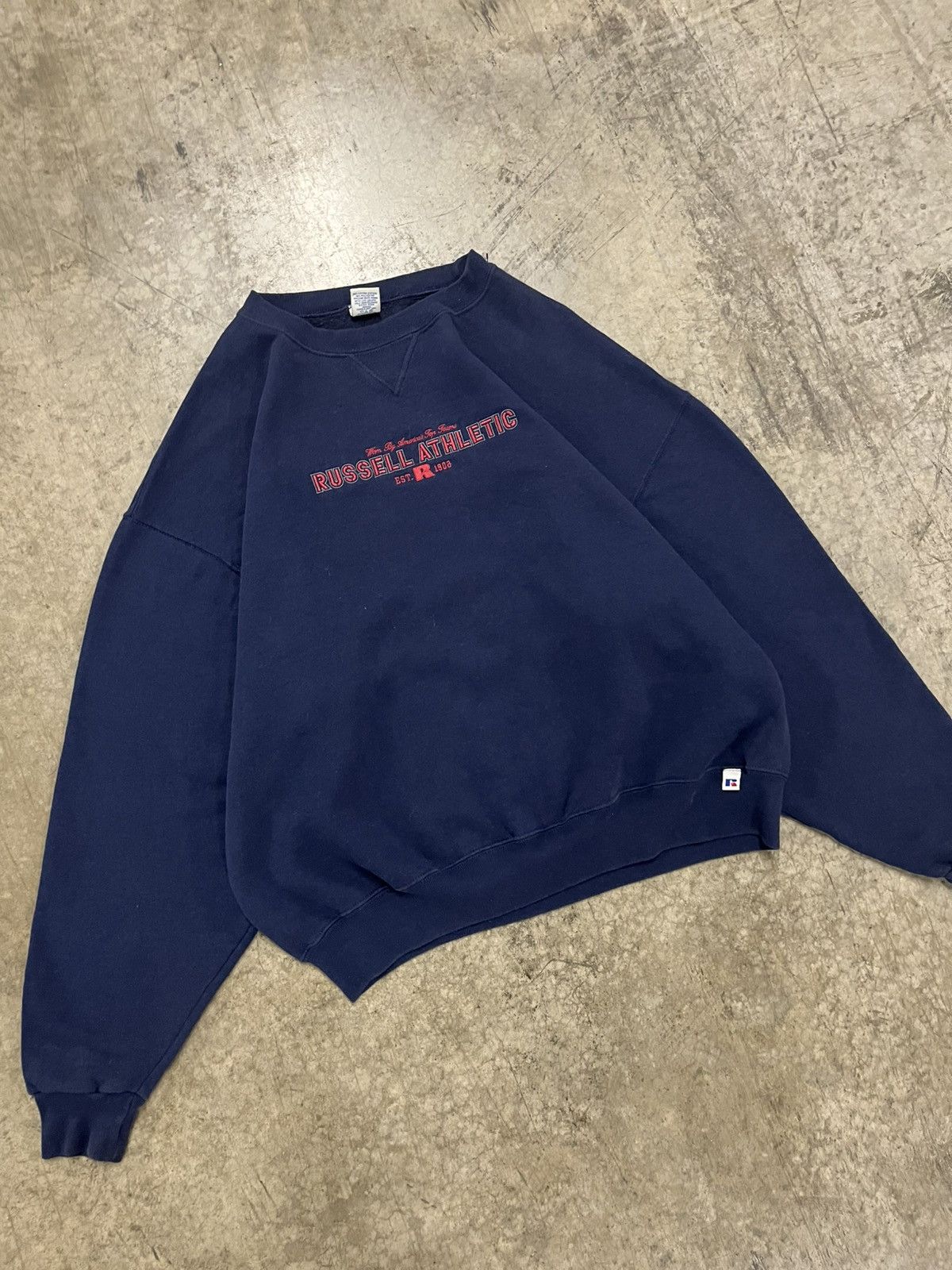 Russell Athletic × Vintage Russell athletic vintage 90s embroidered spell out crewneck Size US XL / EU 56 / 4 - 5 Thumbnail