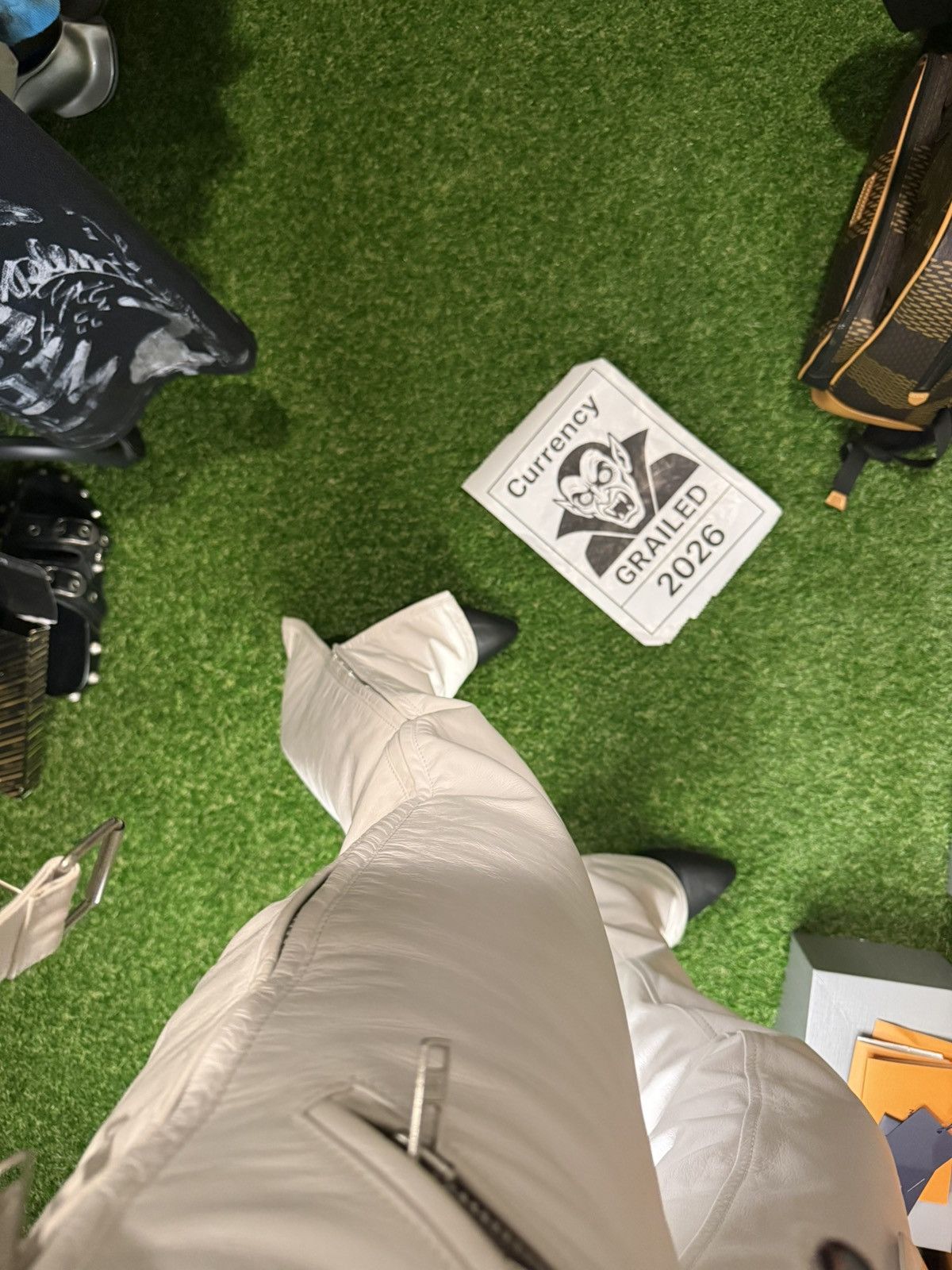 Balenciaga Balenciaga SS20 Look33 RUNWAY White Calf Leather Fetish Pant Size US 28 / EU 44 - 9 Thumbnail