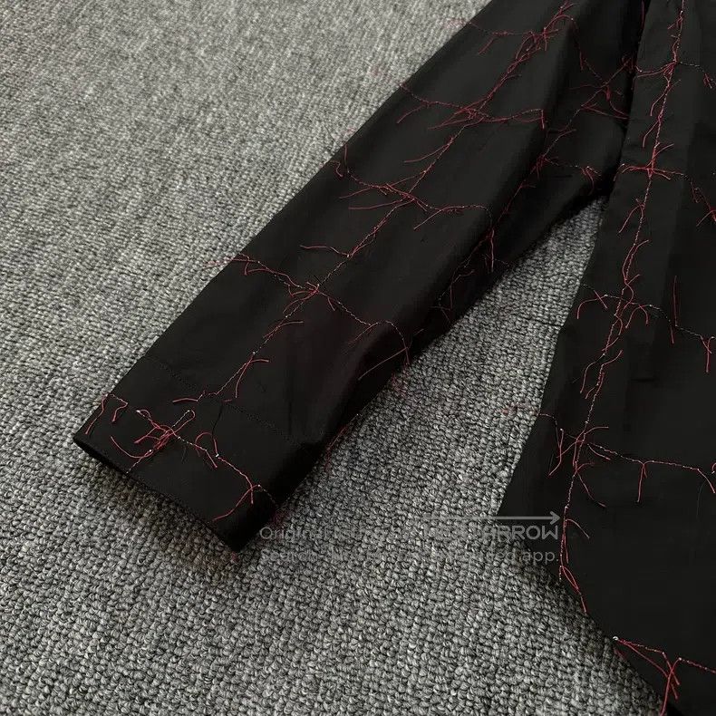 Dior Size39 Dior Homme Red thread thorn stitched shirt