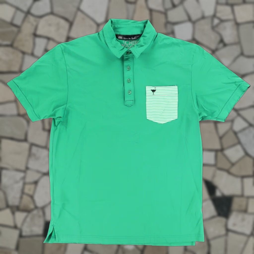 TravisMathew Travis Mathew x Chive Golf Cotton Blend Polo Shirt Green Men's L Size US L / EU 52-54 / 3 - 1 Thumbnail