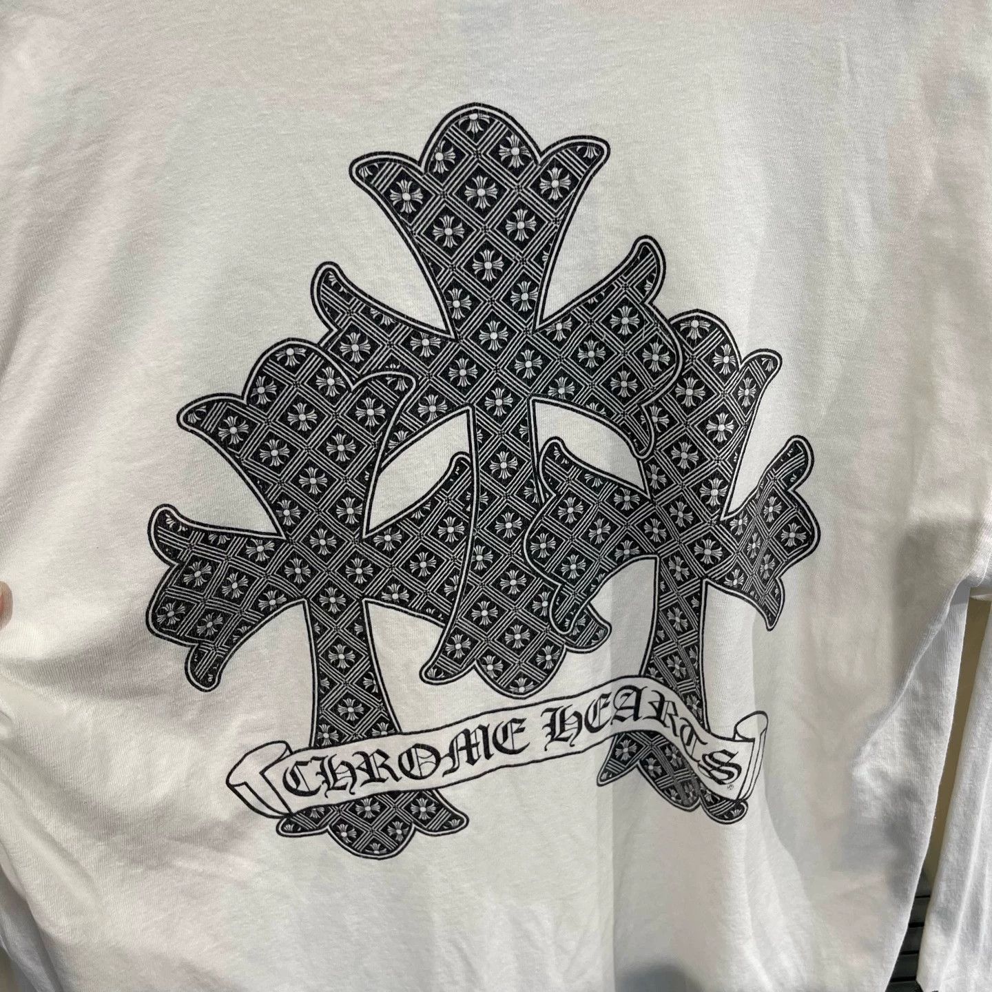 Chrome Hearts Chrome Hearts All-Over Cross Stripe M Tee Size US M / EU 48-50 / 2 - 7 Thumbnail
