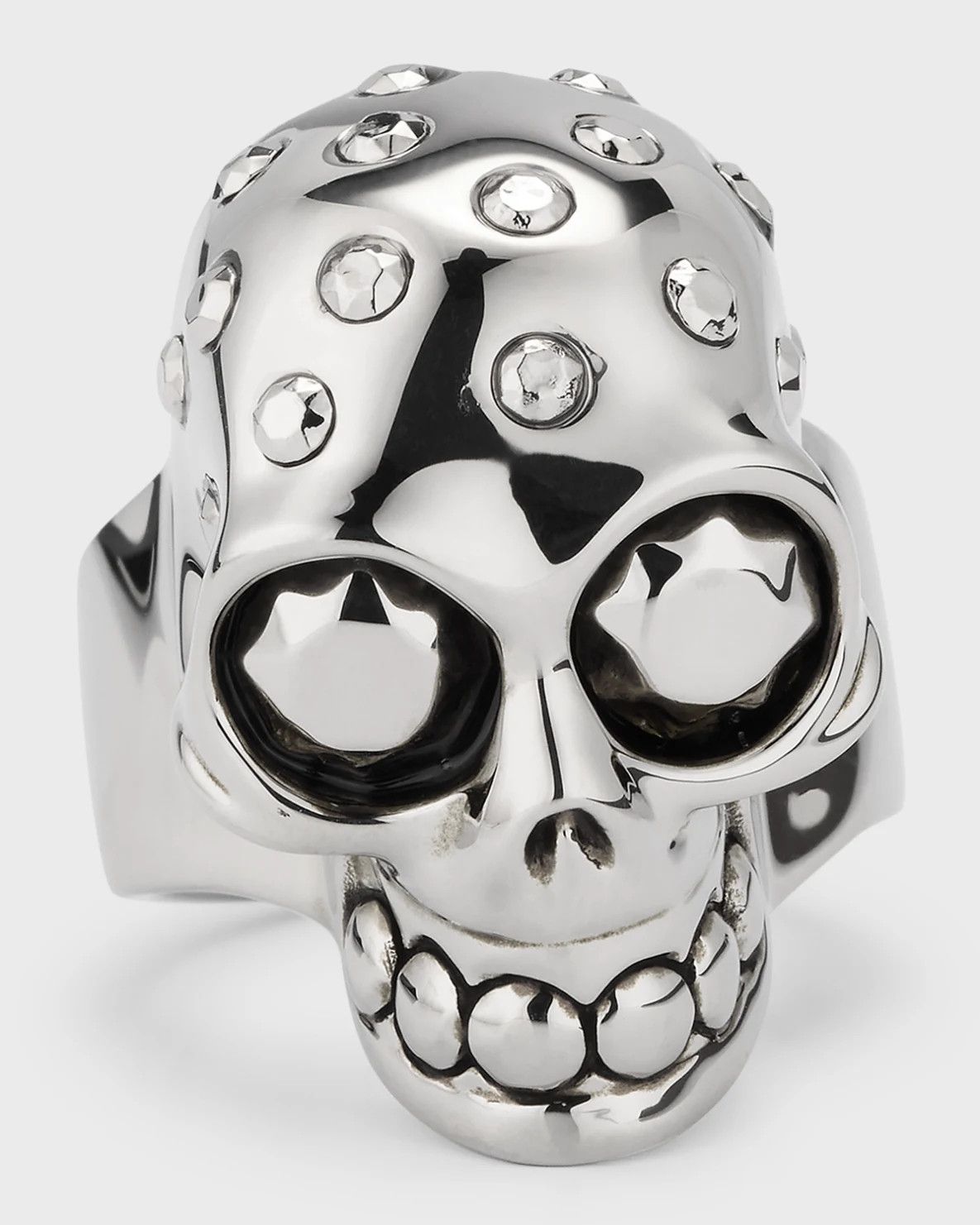 Alexander McQueen ALEXANDER MCQUEEN silver tone metal giant skull ring 9 19 q Size ONE SIZE - 1 Thumbnail