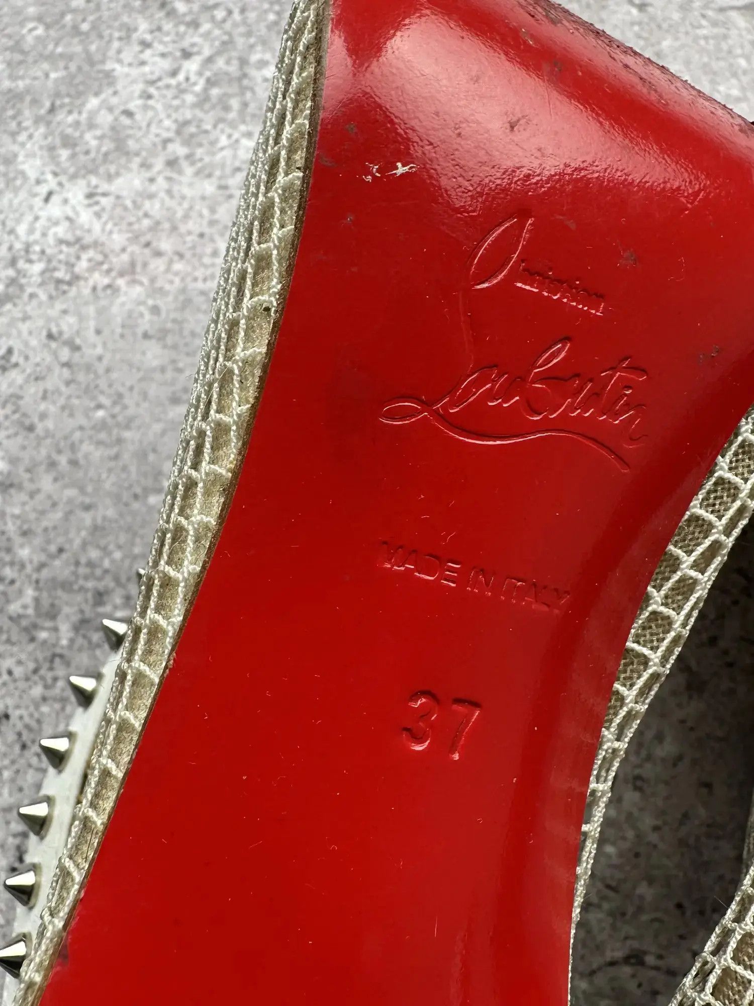 Vintage Christian Louboutin Vintage Spikes Heels Shoes(V586) Size US 7 / IT 37 - 7 Thumbnail