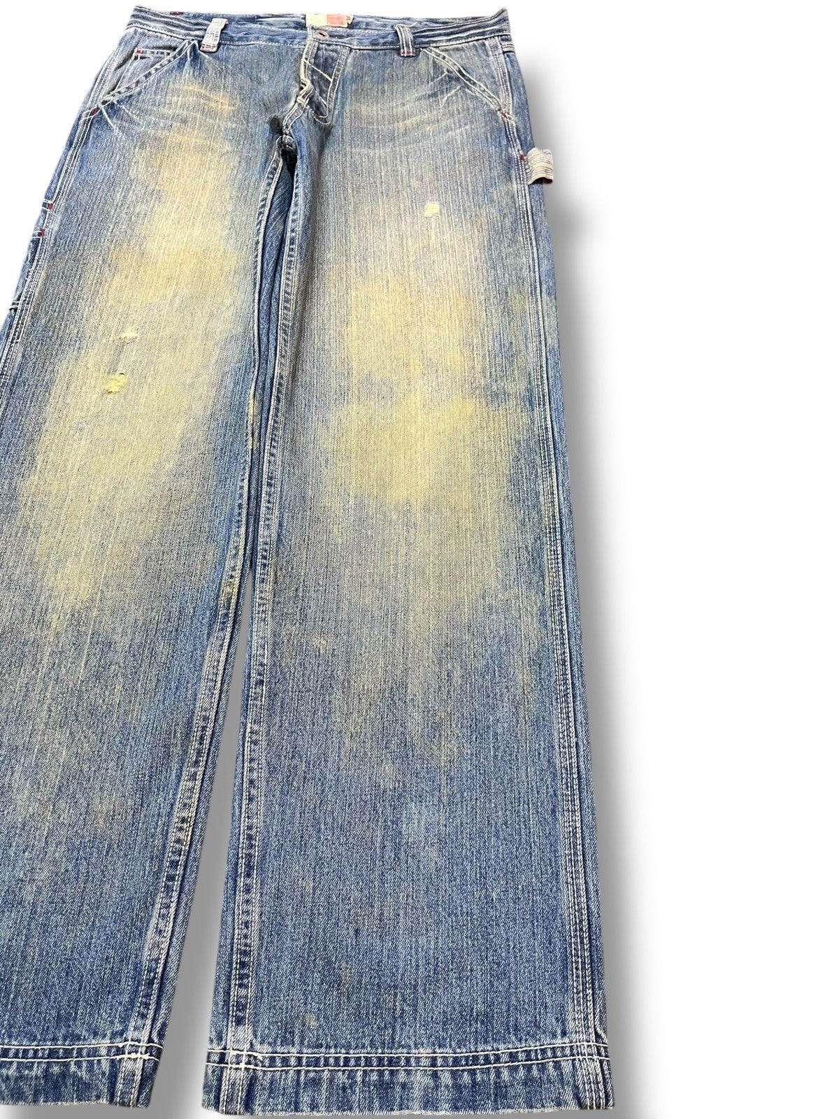 Oldblue Co. Vintage Old Betty’s Baggy Cargo Carpenter Wide Leg Denim Size US 32 / EU 48 - 4 Thumbnail