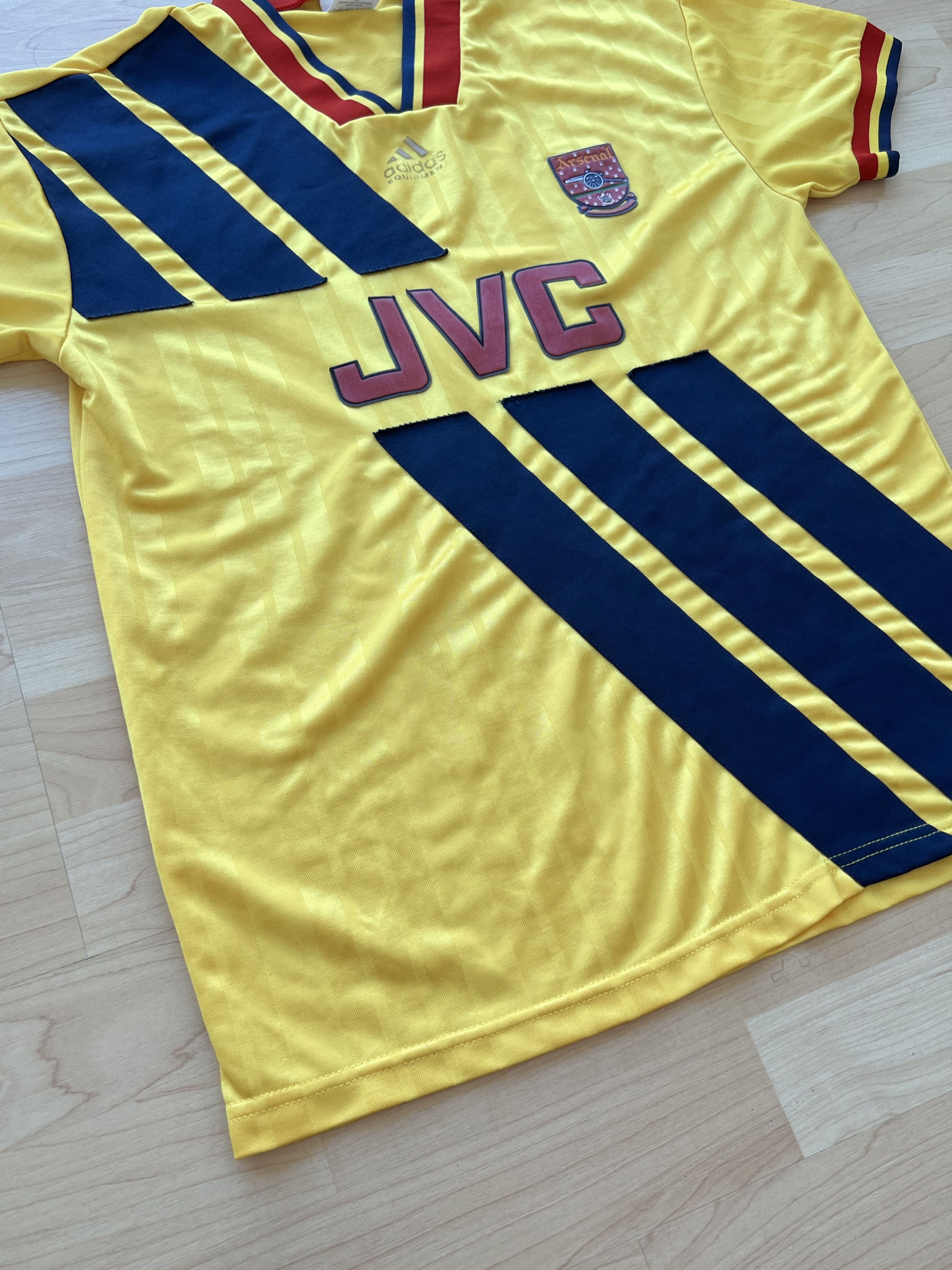 Adidas ARSENAL 1993 1994 AWAY FOOTBALL SHIRT Size US S / EU 44-46 / 1 - 7 Thumbnail