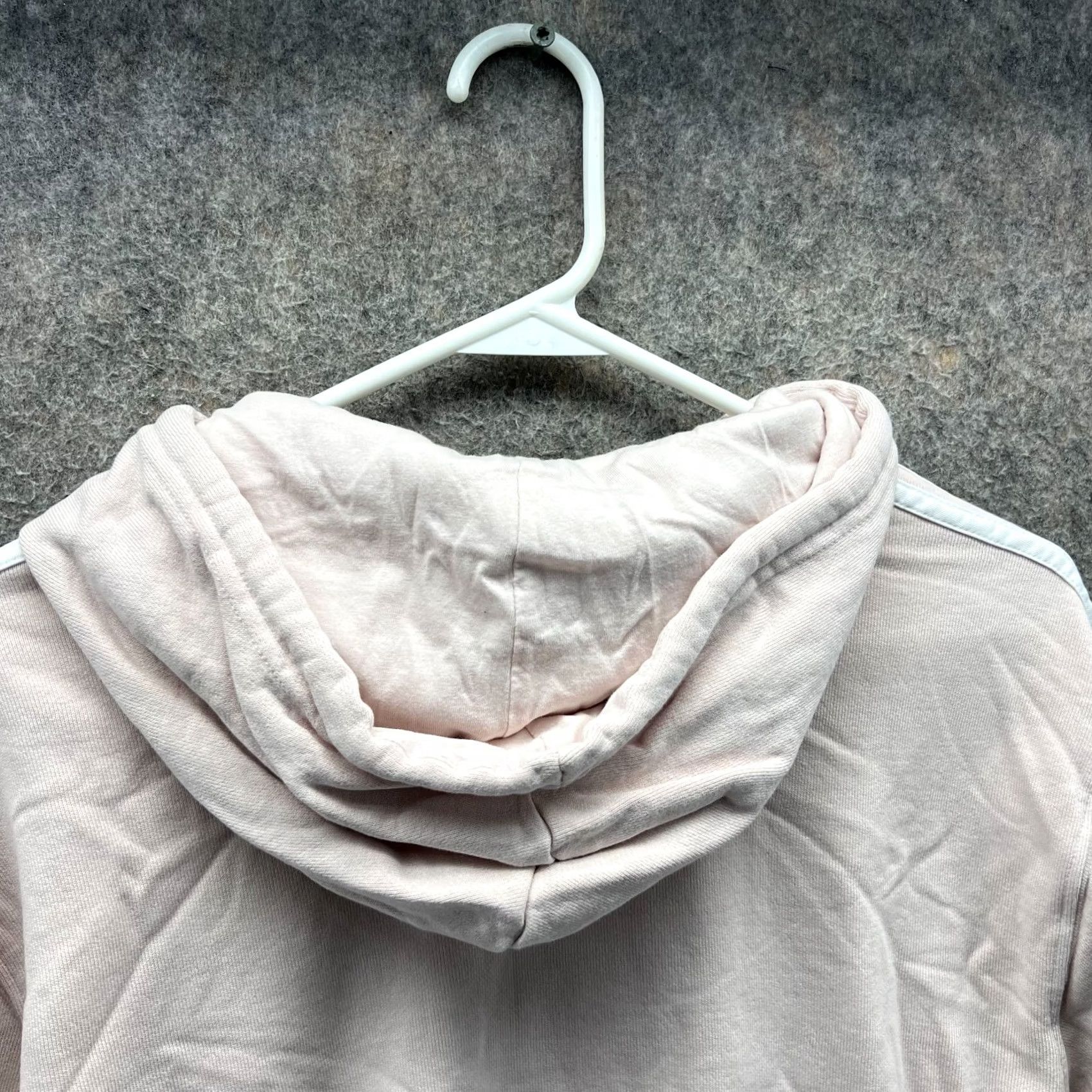 Adidas Adidas Hoodie Women Small Pink Stripe French Terry 3-Stripe Pullover Sweatshirt Activewear 34in Chest Regular Size S / US 4 / IT 40 - 2 Thumbnail