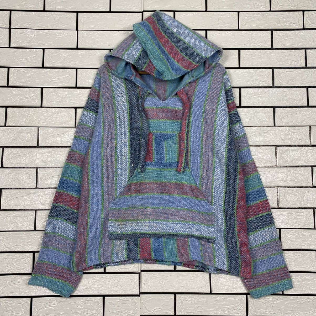 Japanese Brand Vintage Anorak Hoodie Wool Jacket Molina Striped Design Size US S / EU 44-46 / 1 - 2 Thumbnail
