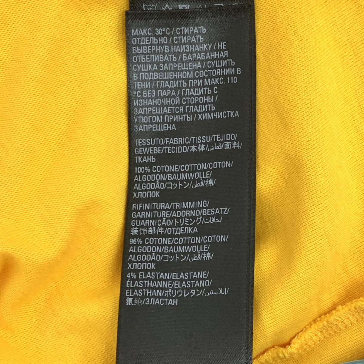 Balenciaga Balenciaga Yellow Logo Printed Short Sleeve T-Shirt K26WX Size US M / EU 48-50 / 2 - 8 Thumbnail