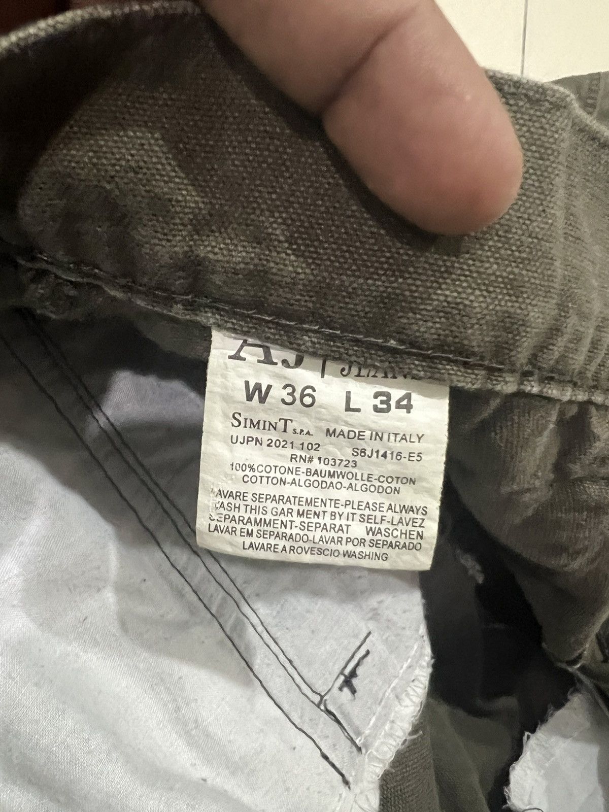 Armani × Vintage Armani Jeans - vintage cargo pants Size US 36 / EU 52 - 7 Thumbnail